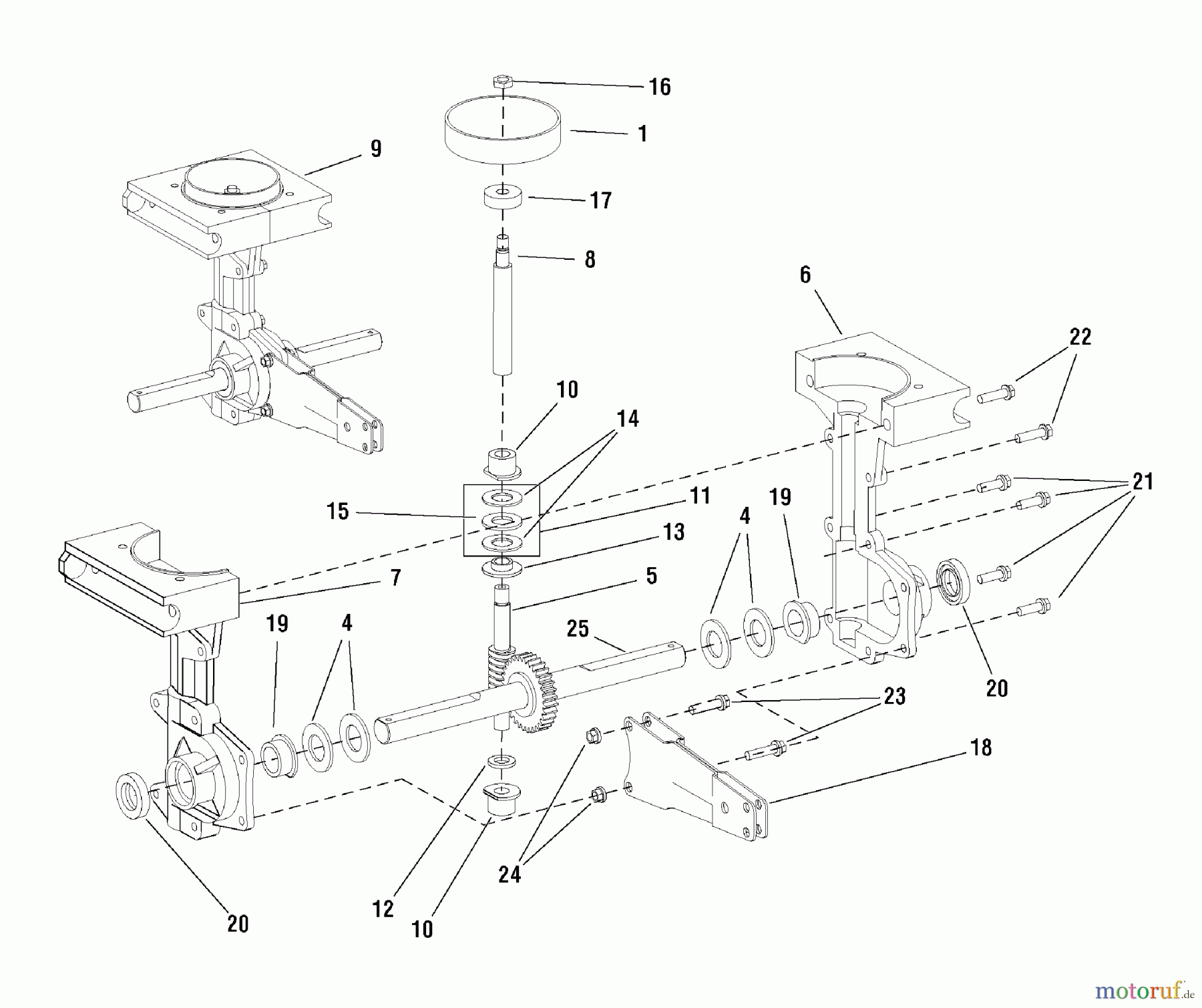Snapper Motorhacken und Kultivierer MC43E (1695764) - Snapper 43cc Mini Cultivator, 2-Cycle Transmission Group