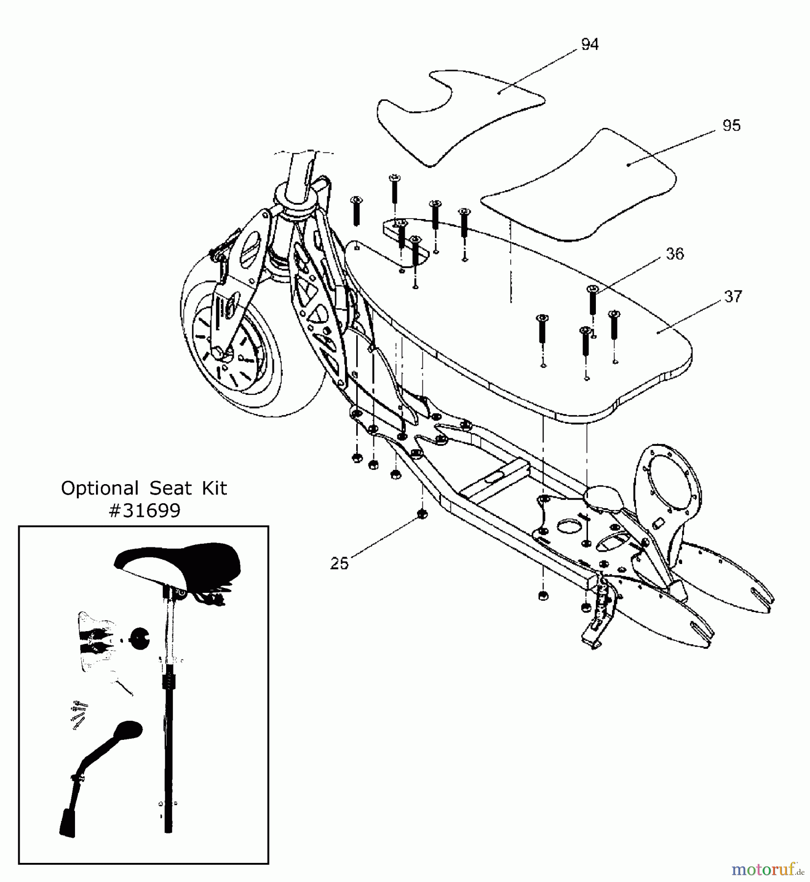  Tanaka Sonstiges PB-SE833 - Tanaka Moby 33cc PowerBoard Deck, Deck Tape & Mounting Hardware