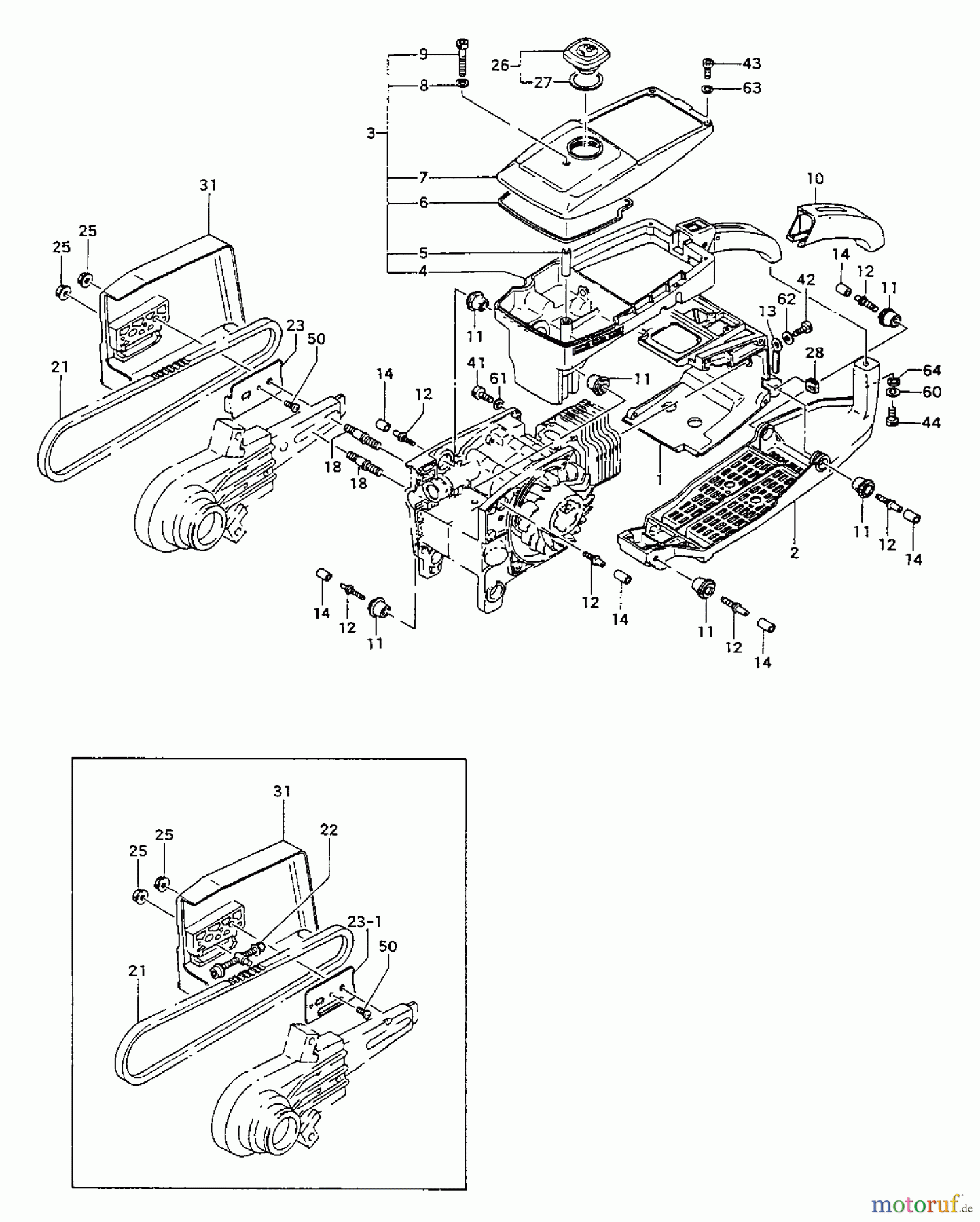  Tanaka Kappsägen EHC-120 - Tanaka Cut-Off Saw Engine Cover