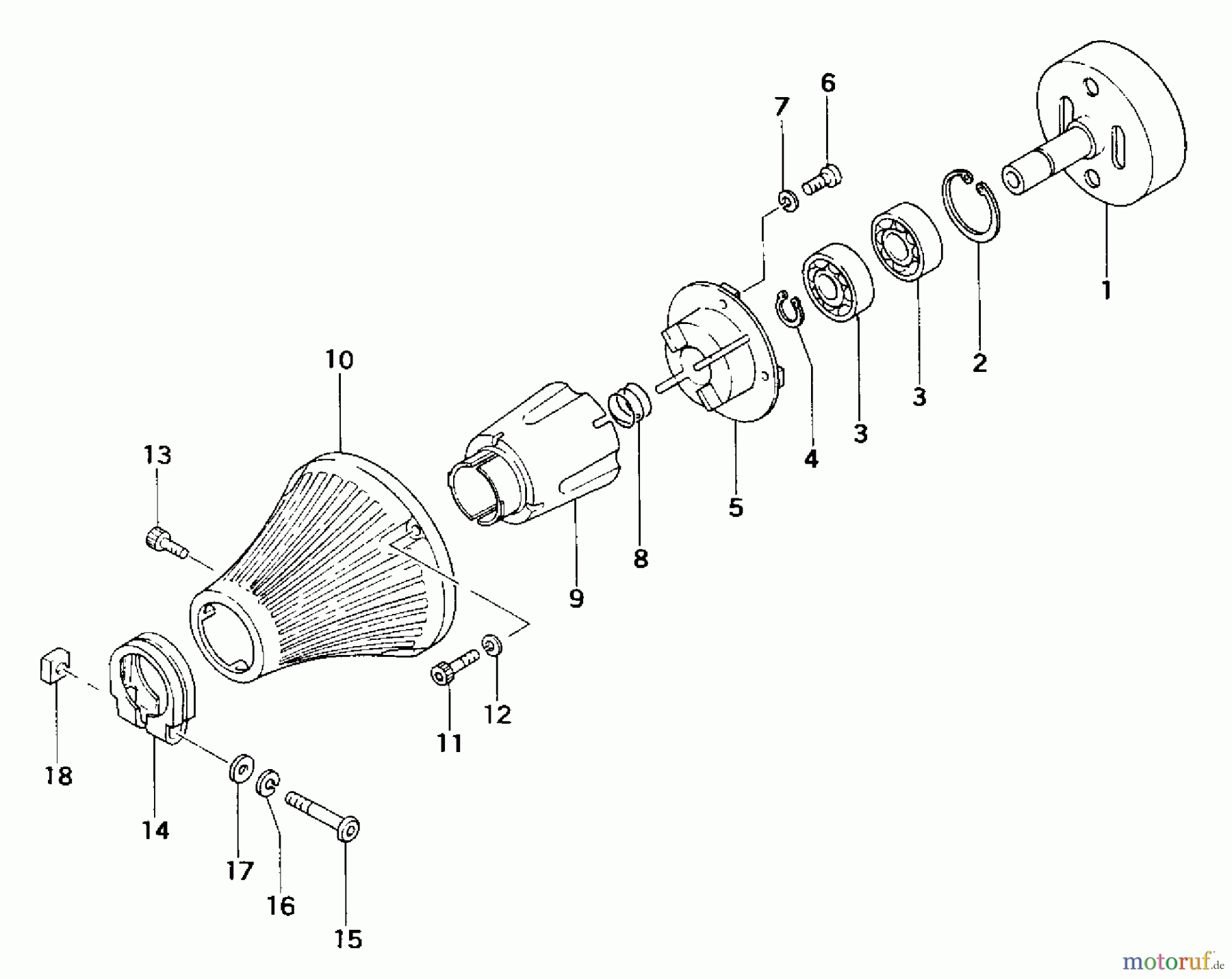 Tanaka Trimmer, Motorsensen TBC-422 - Tanaka Brush Cutter Clutch Case