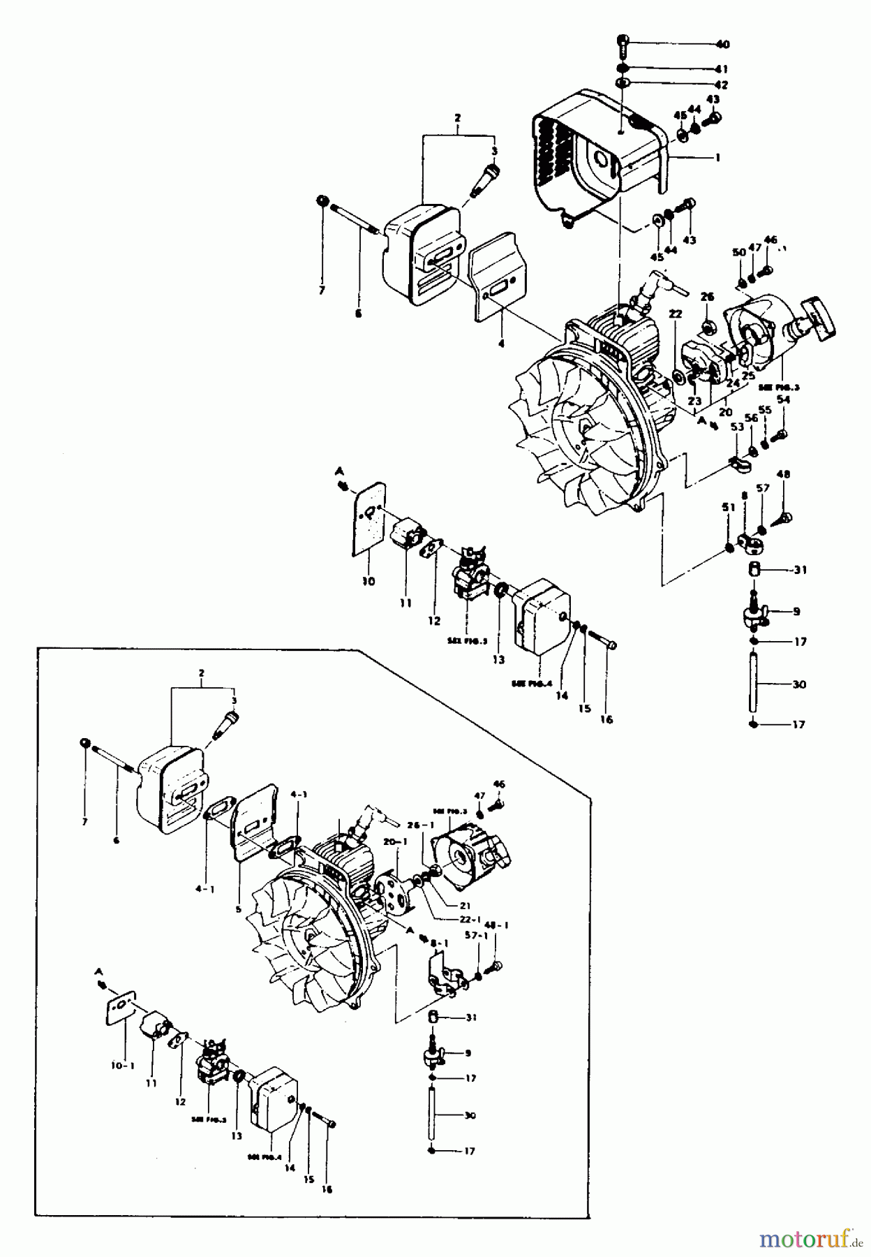 Tanaka Blasgeräte, Sauger, Häcksler, Mulchgeräte THB-300 - Tanaka Handheld Blower Engine Components
