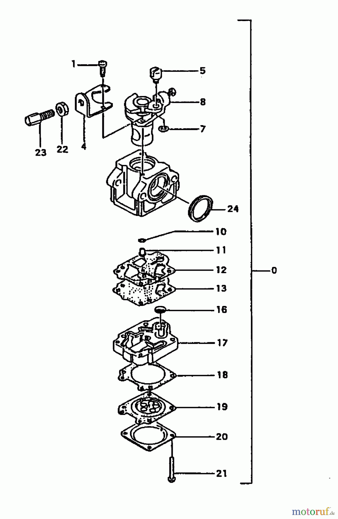  Tanaka Kantenschneider TPE-250 - Tanaka Portable Edger Carburetor