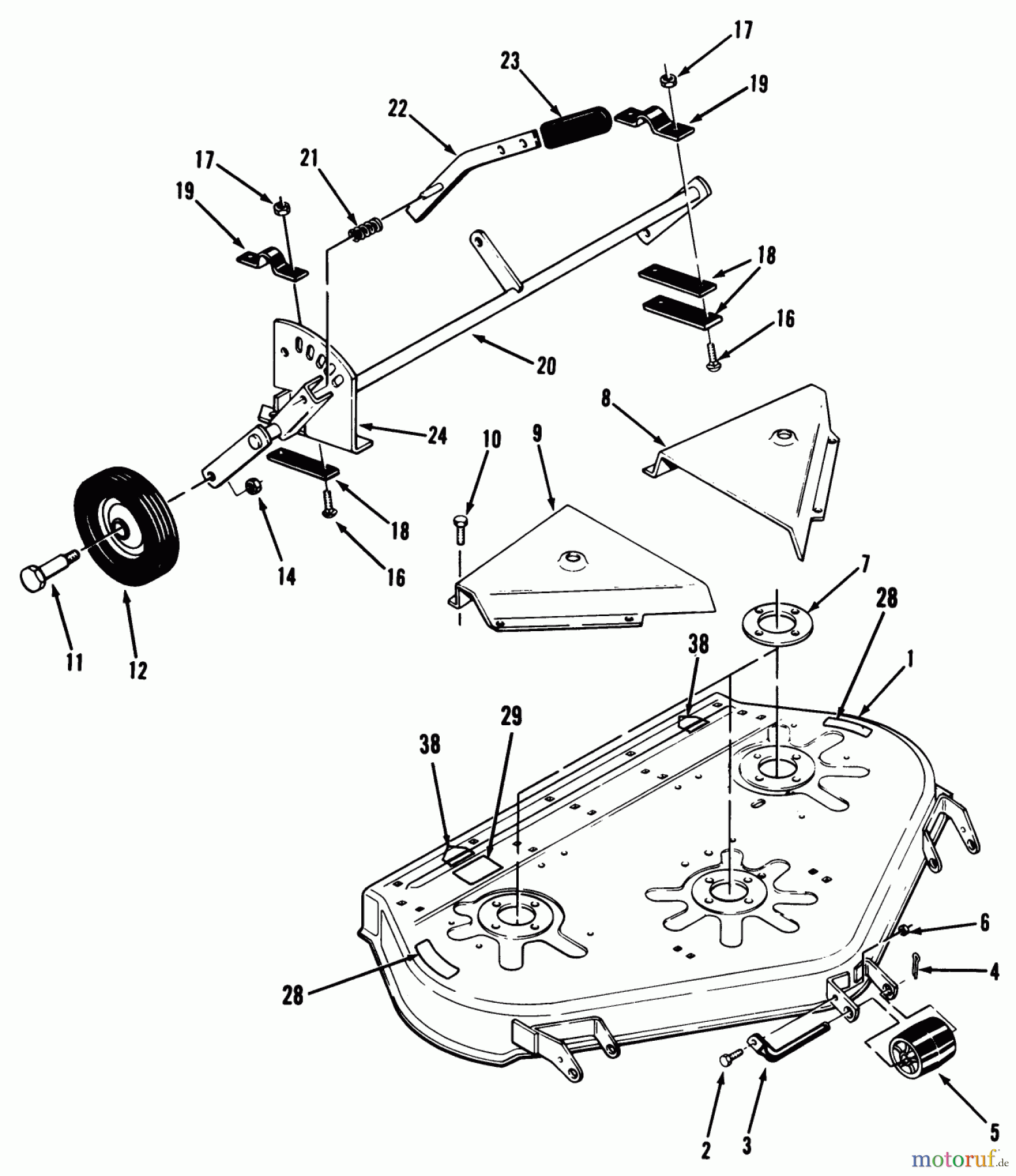  Toro Neu Mowers, Deck Assembly Only 15-42RC02 - Toro 42