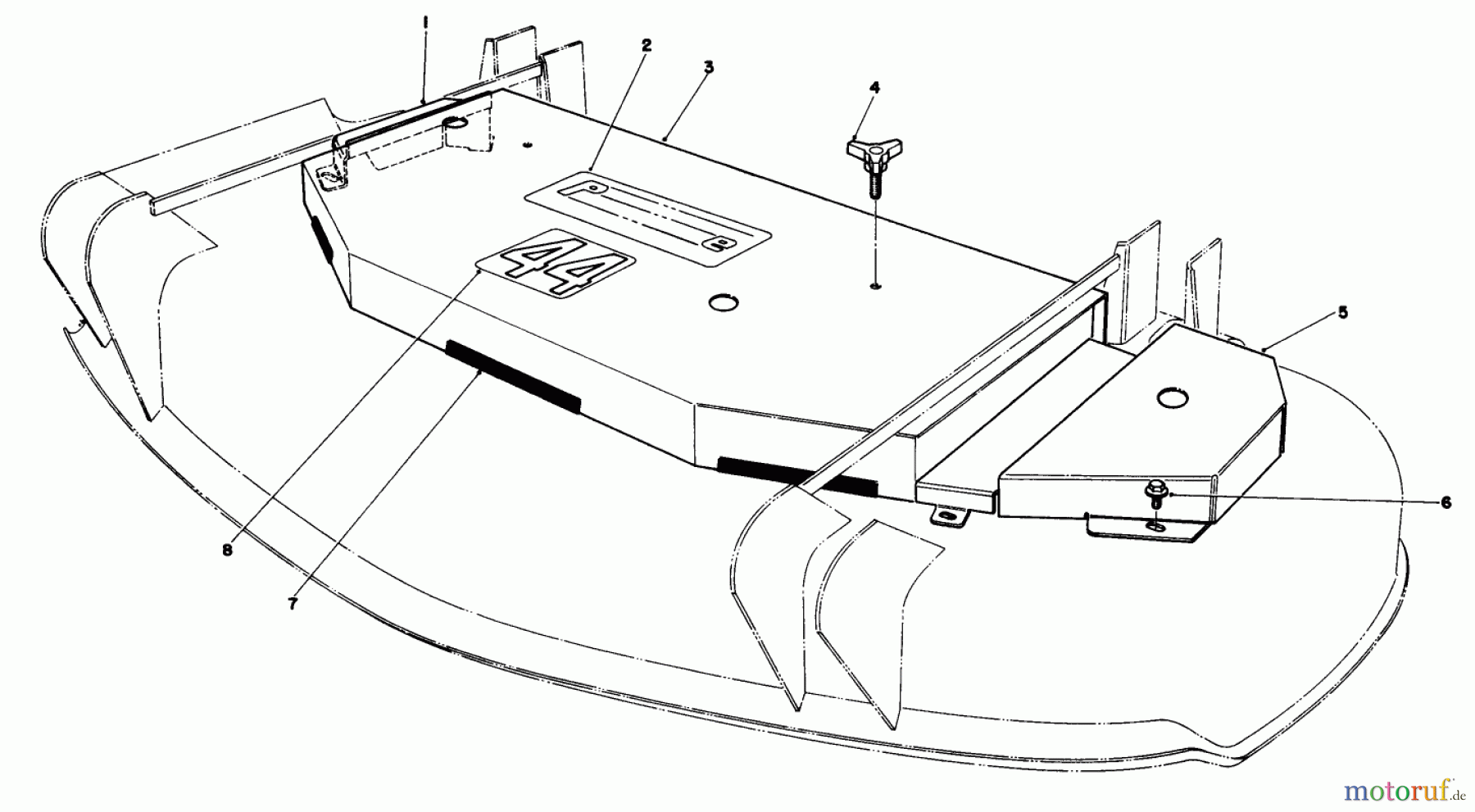 Toro Neu Mowers, Deck Assembly Only 30144 - Toro 44