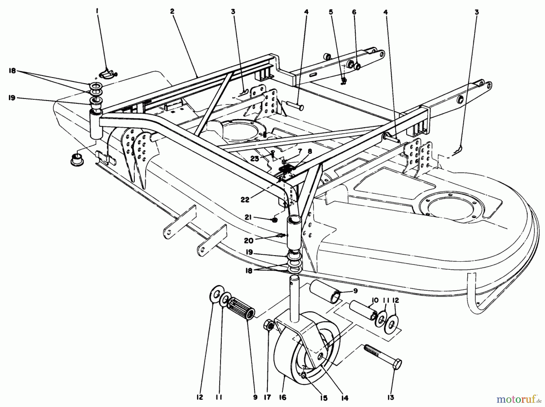  Toro Neu Mowers, Deck Assembly Only 30575 - Toro 72