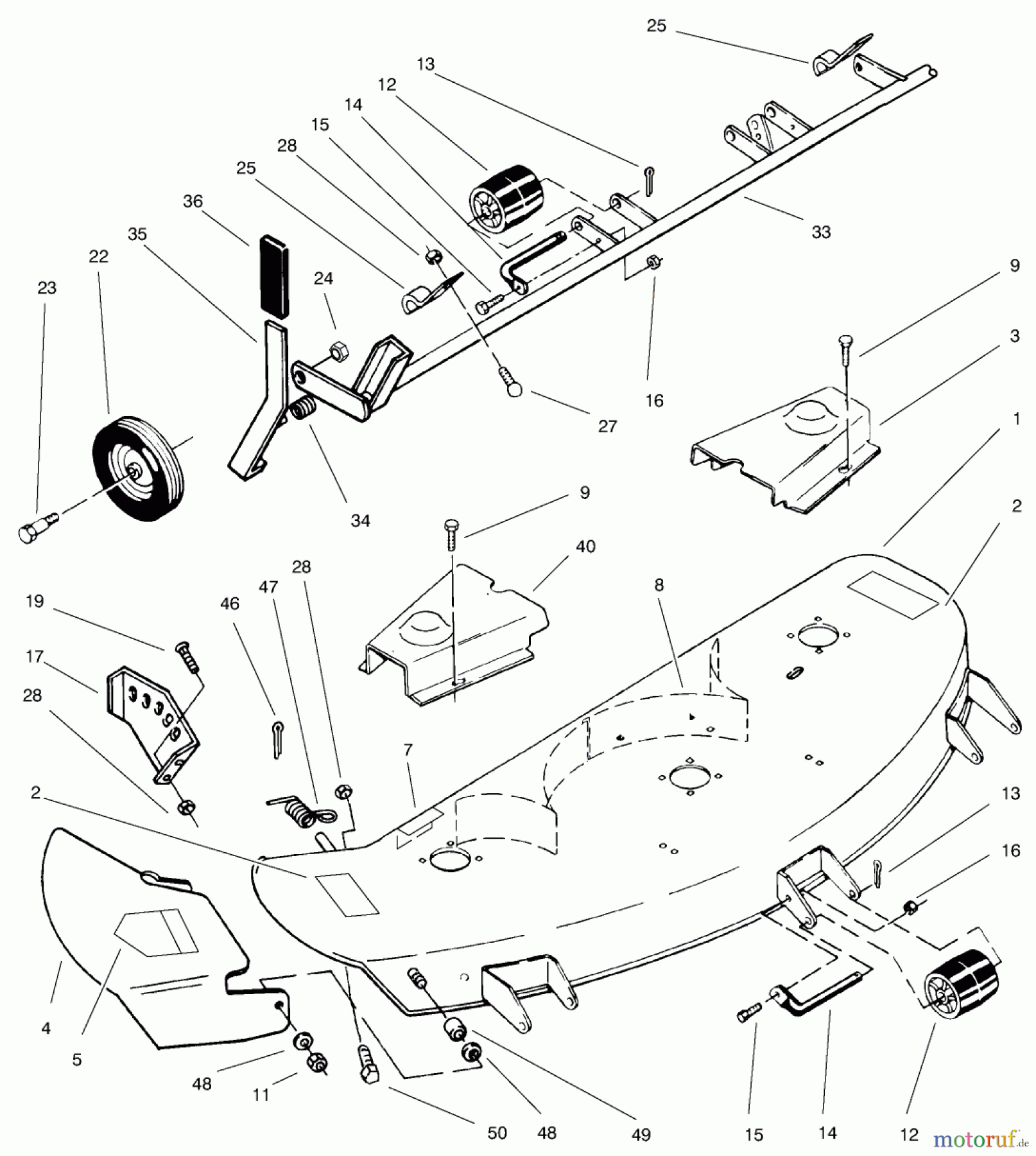  Toro Neu Mowers, Deck Assembly Only 78345 - Toro 42