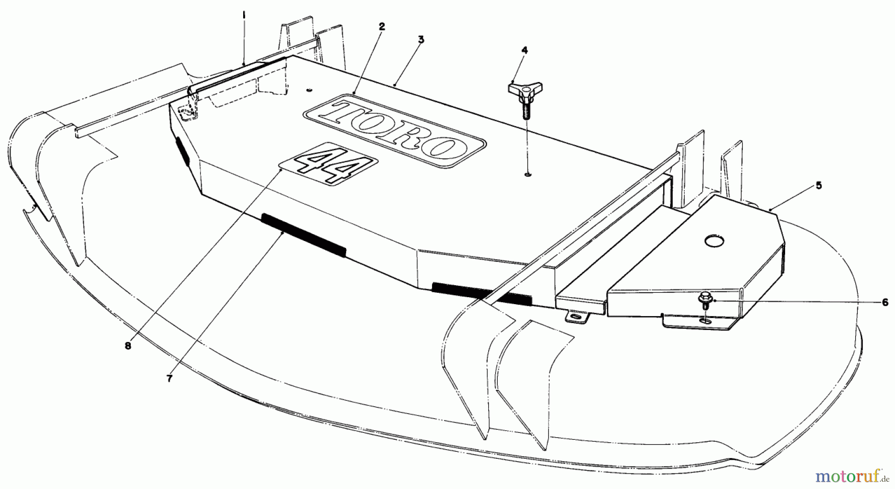  Toro Neu Mowers, Deck Assembly Only 30136 - Toro 36