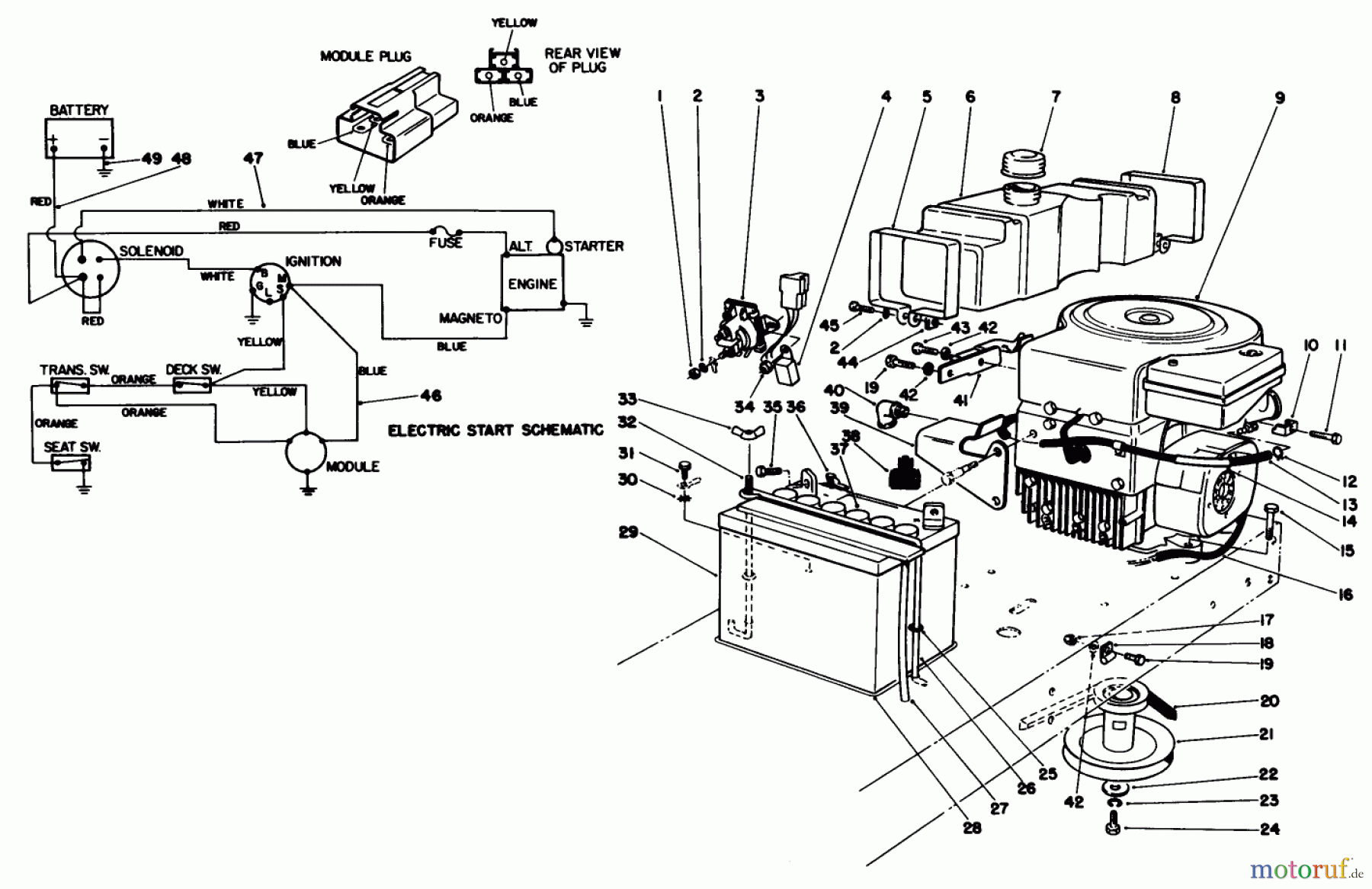  Toro Neu Accessories, Mower 59111 - Toro Easy Empty Grass Catcher, 1989 (9000001-9999999) ENGINE ASSEMBLY