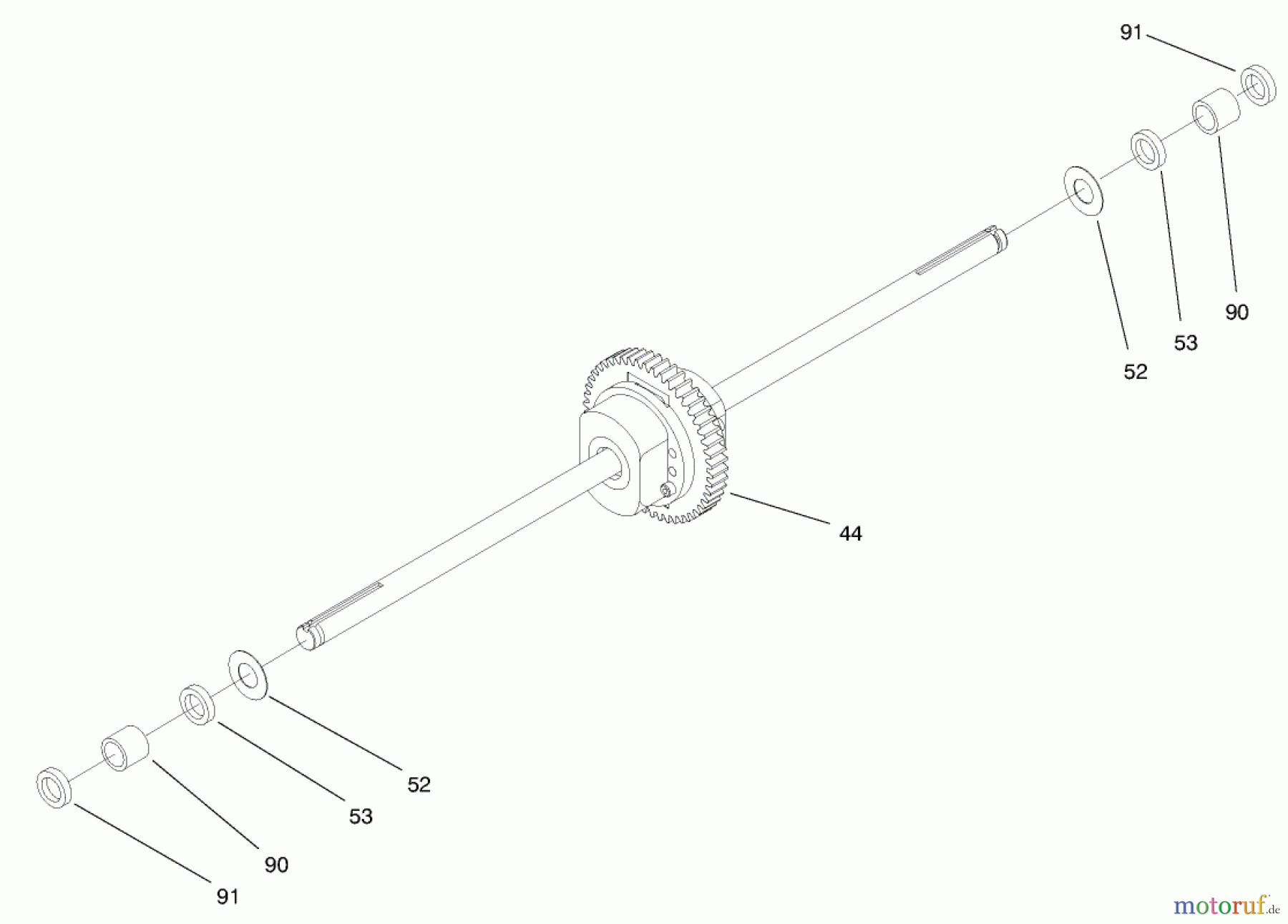 Toro Neu Mowers, Lawn & Garden Tractor Seite 1 71196 (16-44HXL) - Toro 16-44HXL Lawn Tractor, 1998 (8900001-8999999) HYDRO TRANSAXLE ASSEMBLY #2