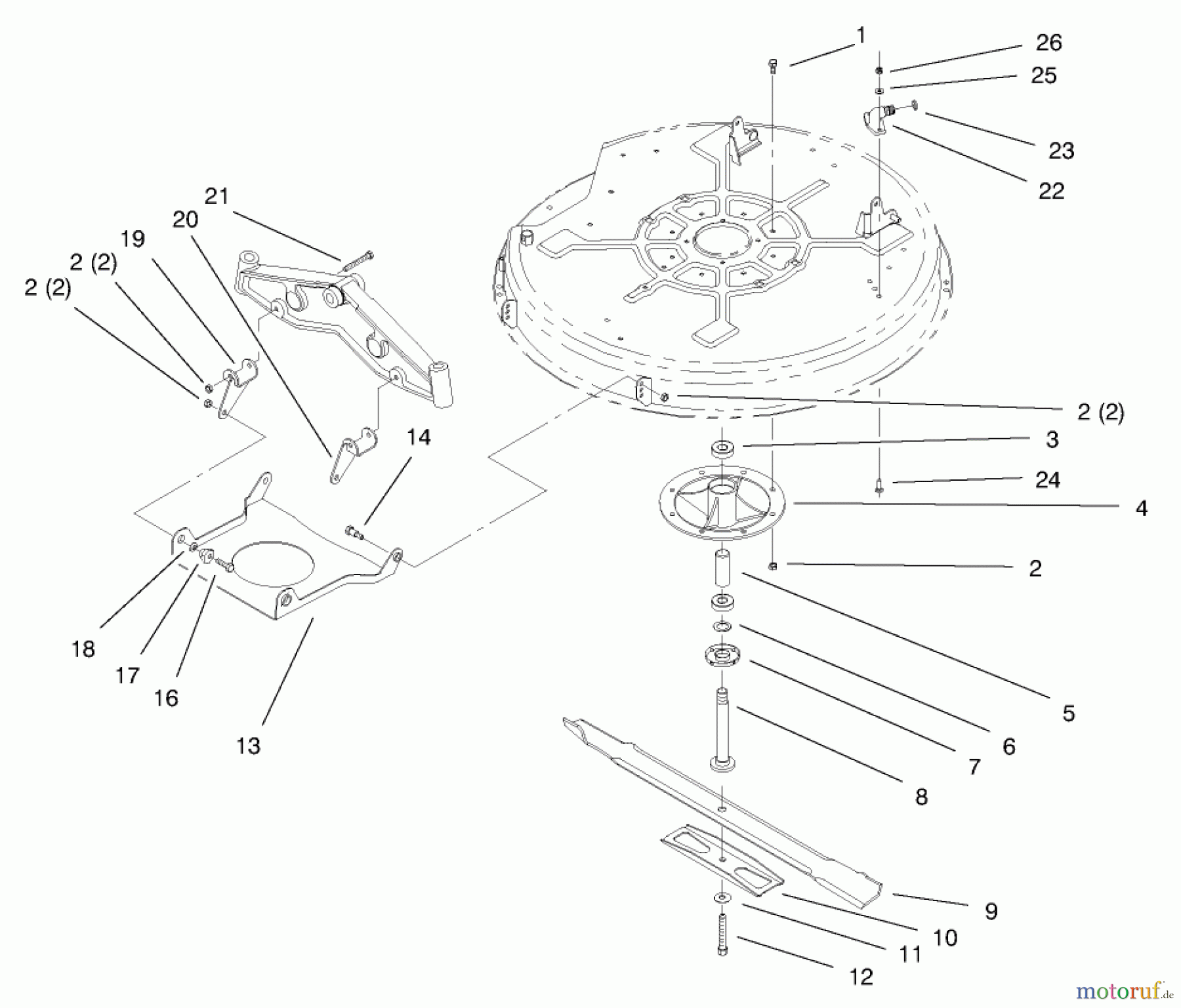  Toro Neu Mowers, Lawn & Garden Tractor Seite 1 71209 (13-32XLE) - Toro 13-32XLE Lawn Tractor, 2000 (200000001-200999999) 32