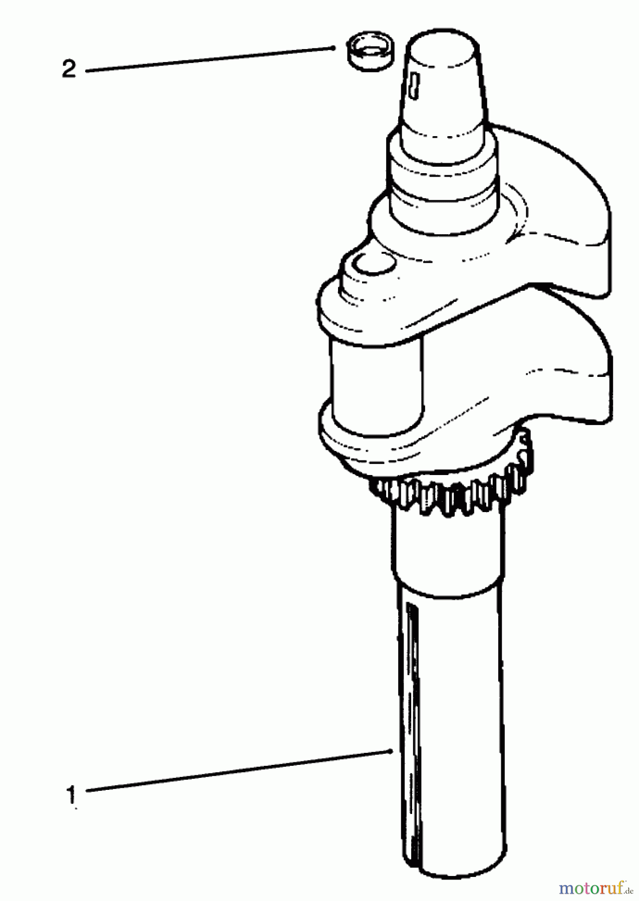 Toro Neu Mowers, Lawn & Garden Tractor Seite 1 72043 (264-H) - Toro 264-H Yard Tractor, 1995 (5901476-5999999) CRANKSHAFT #2
