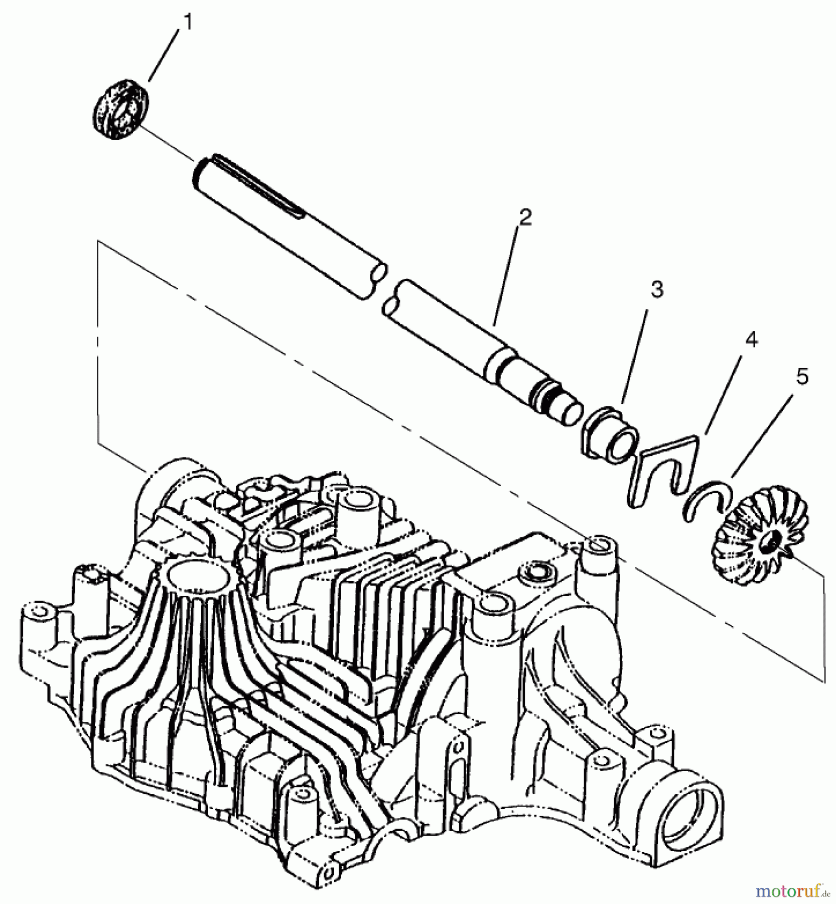 Toro Neu Mowers, Lawn & Garden Tractor Seite 1 72102 (269-H) - Toro 269-H Lawn and Garden Tractor, 1997 (7900001-7999999) AXLE SHAFT