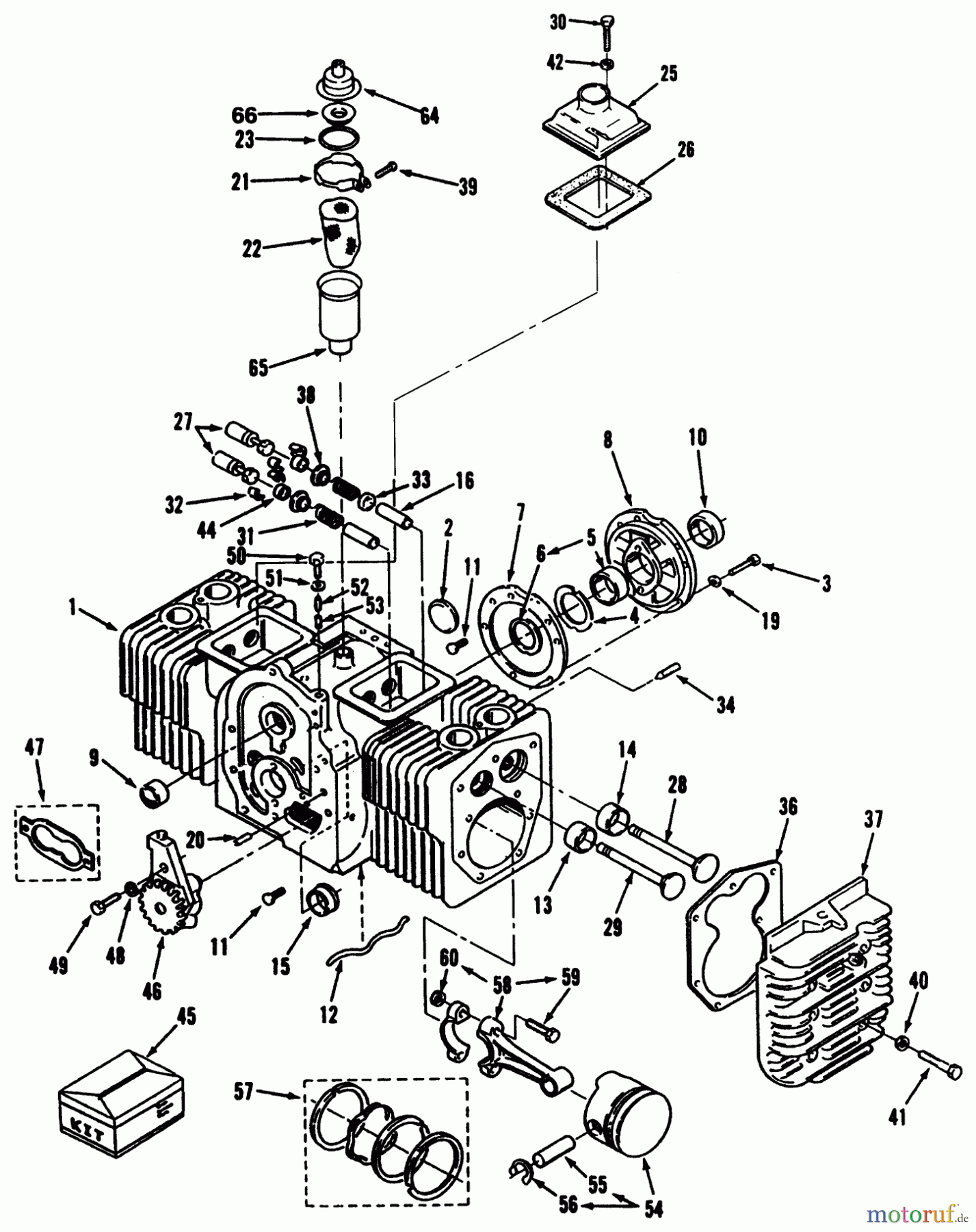 Toro Neu Mowers, Lawn & Garden Tractor Seite 1 73420 (416-8) - Toro 416-8 Garden Tractor, 1995 (5900615-5900714) CYLINDER BLOCK