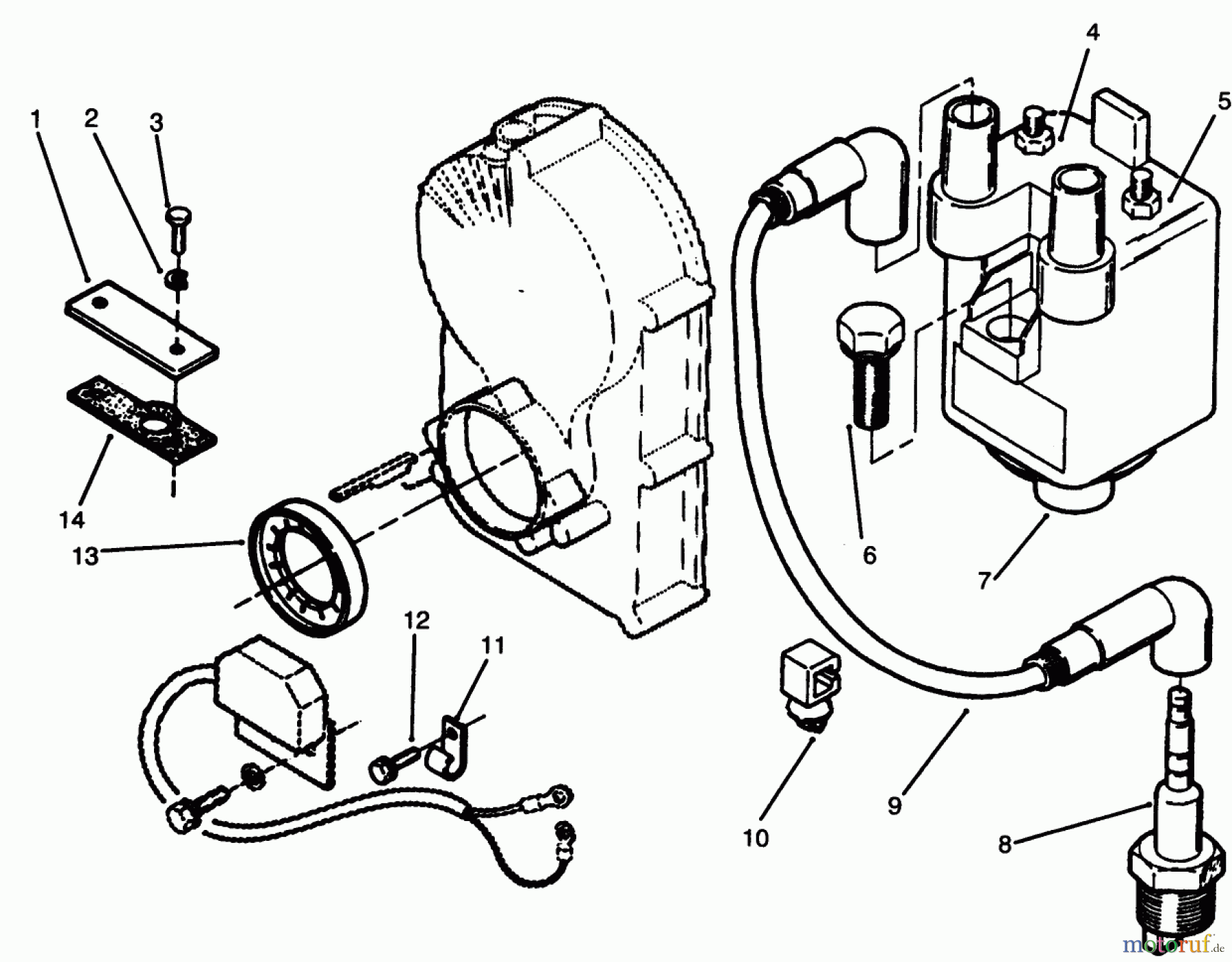 Toro Neu Mowers, Lawn & Garden Tractor Seite 1 73501 (520-H) - Toro 520-H Garden Tractor, 1996 (69000001-69999999) IGNITION-ELECTRONIC