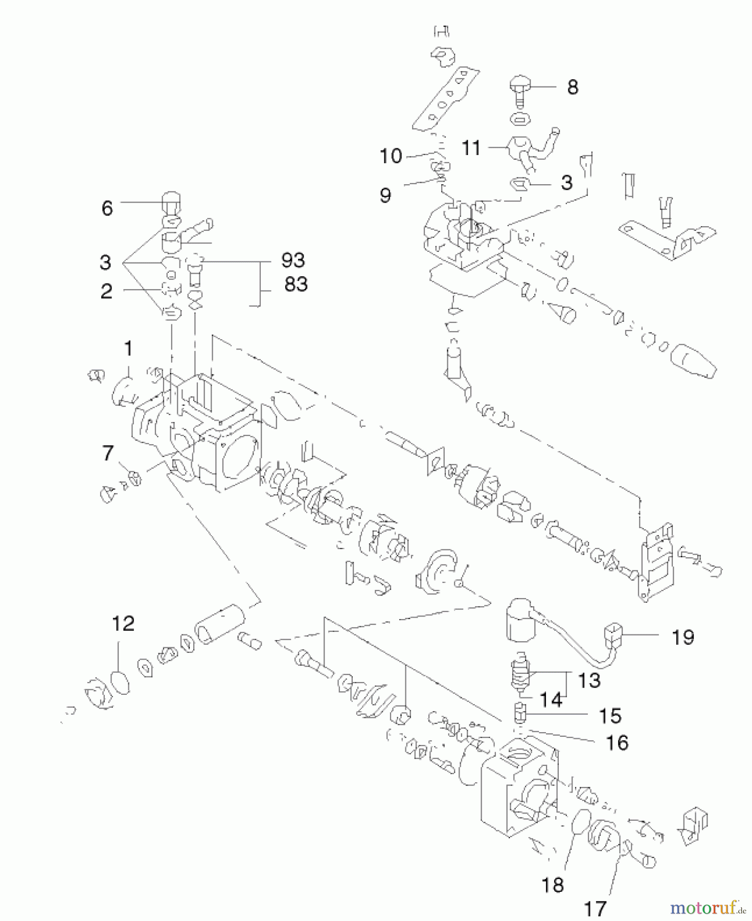 Toro Neu Mowers, Lawn & Garden Tractor Seite 1 73590 (523Dxi) - Toro 523Dxi Garden Tractor, 2001 (210000001-210999999) ENGINE ASSEMBLY #13