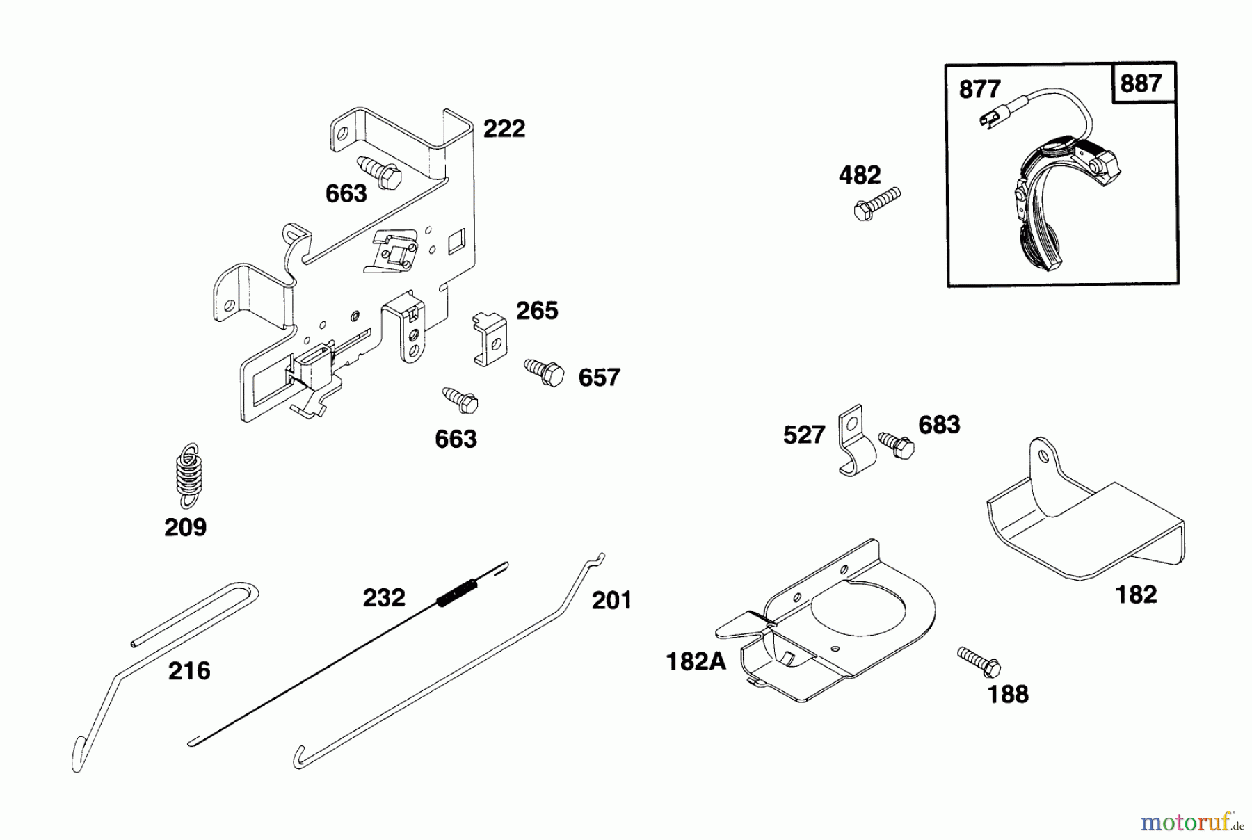 Toro Neu Mowers, Rear-Engine Rider 70080 (10-32) - Toro 10-32 Recycler Rider, 1995 (5900001-5999999) ENGINE BRIGGS & STRATTON MODEL 28B707-0126-01 #5