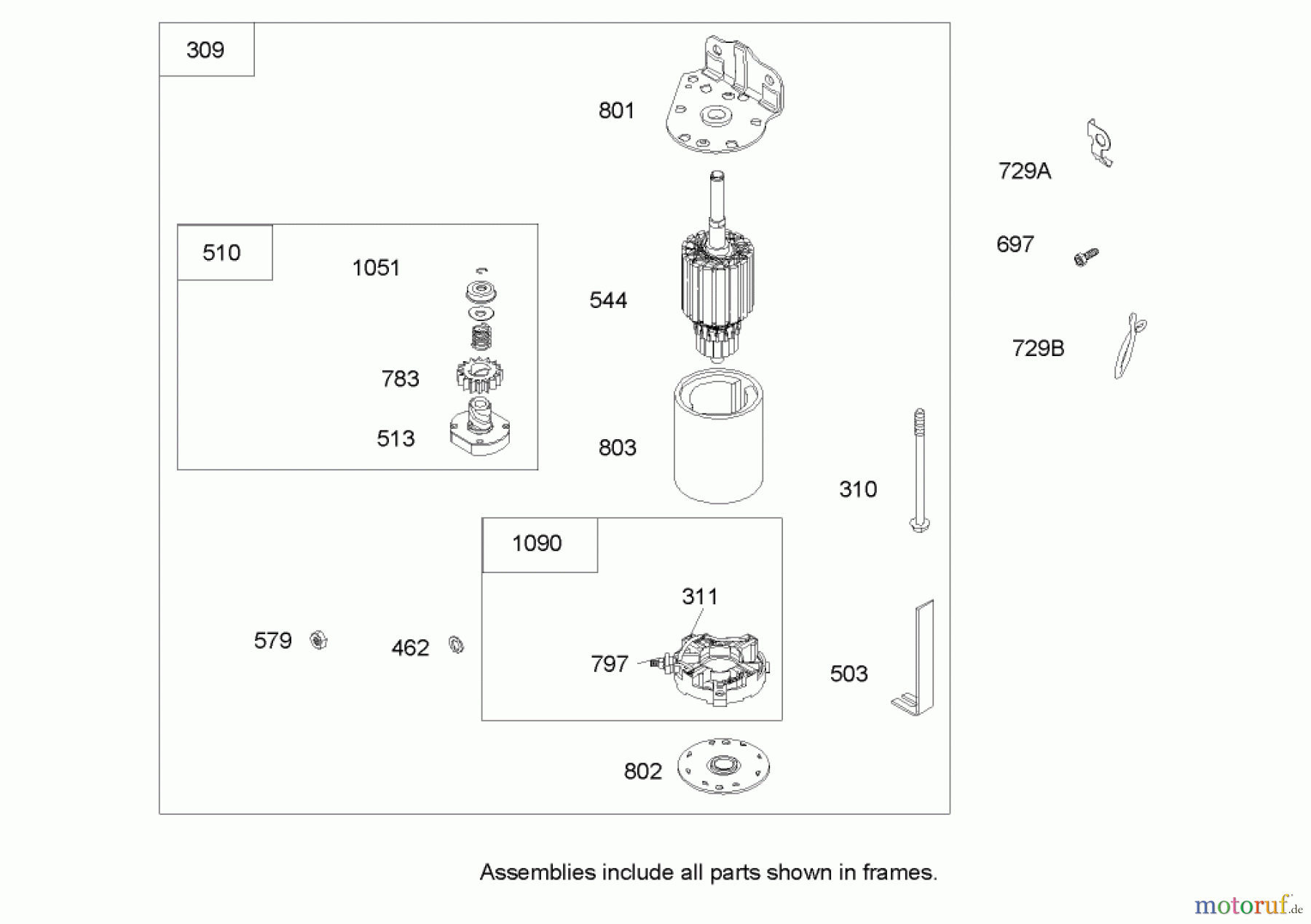  Toro Neu Mowers, Rear-Engine Rider 70186 (H132) - Toro H132 Rear-Engine Riding Mower, 2009 (280899435-290999999) STARTER ASSEMBLY BRIGGS AND STRATTON 31G777-0121-E1