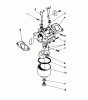 Toro 16202 - Lawnmower, 1984 (4000001-4999999) Ersatzteile CARBURETOR ASSEMBLY