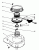 Toro 16585 - Lawnmower, 1991 (1000001-1999999) Ersatzteile RECOIL ASSEMBLY (MODEL NO. 47PL0-1)