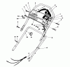 Toro 16780 - Lawnmower, 1984 (4000001-4999999) Ersatzteile HANDLE ASSEMBLY