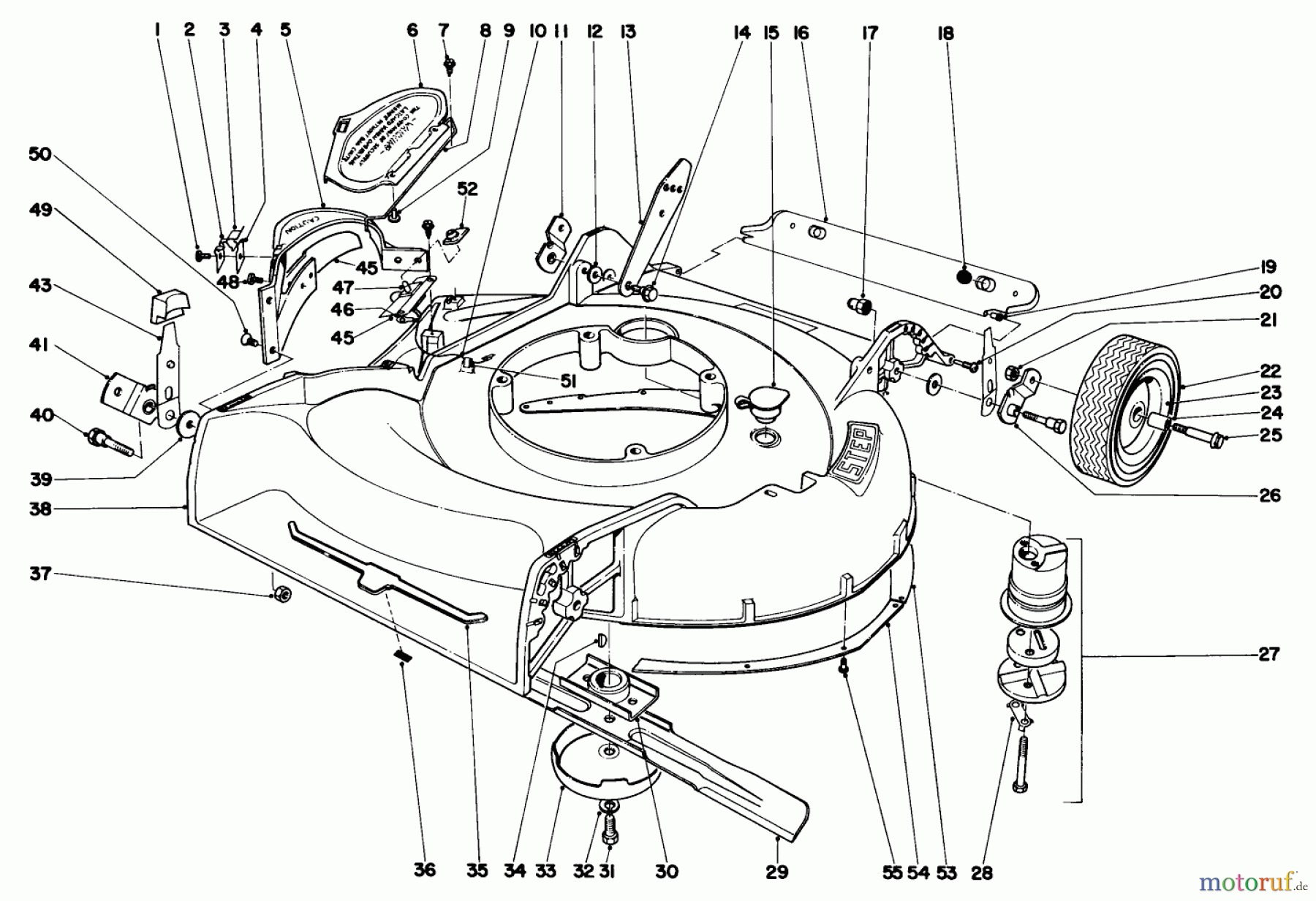 Toro Neu Mowers, Walk-Behind Seite 1 19271 - Toro Guardian Lawnmower, 1971 (1000001-1999999) HOUSING ASSEMBLY MODEL NO. 19271