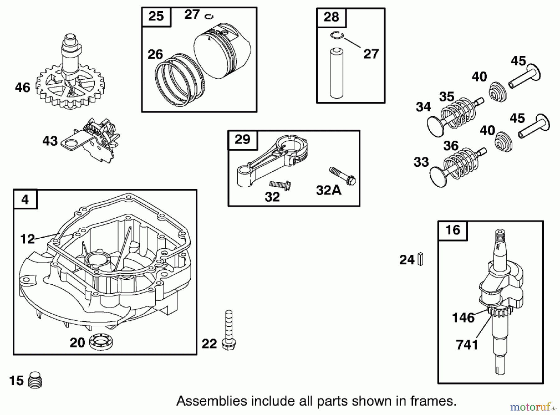 Toro Neu Mowers, Walk-Behind Seite 1 20022 (R-21S) - Toro Recycler Mower, R-21S, 2001 (210000001-210999999) ENGINE BRIGGS & STRATTON MODEL 12H802-1776-B1 #2