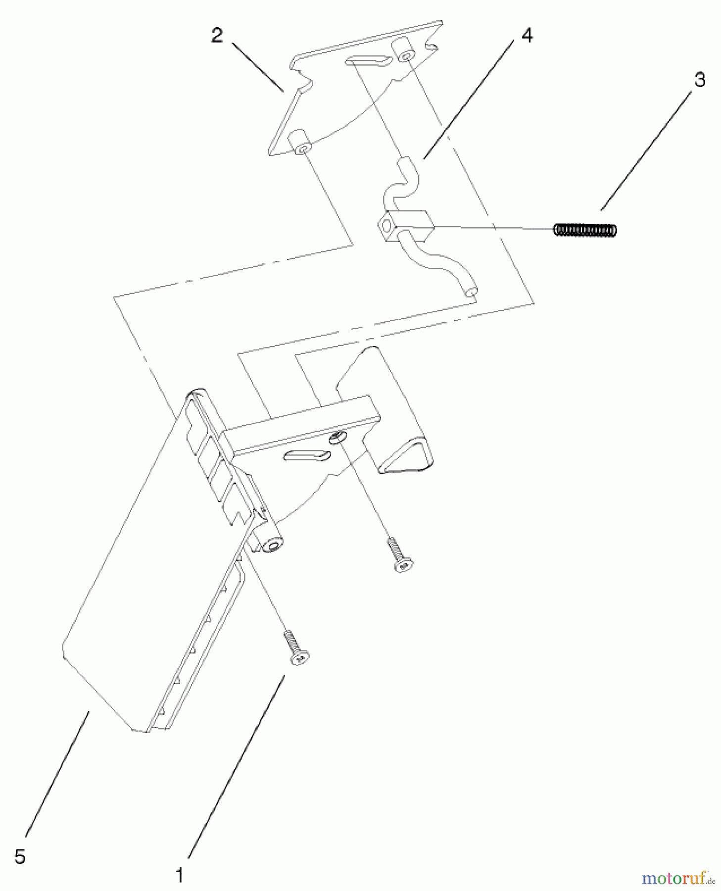 Toro Neu Mowers, Walk-Behind Seite 1 20035 (R-21SE) - Toro Recycler Mower, R-21SE, 2001 (210000001-210999999) DISCHARGE DOOR ASSEMBLY PART NO. 93-0273