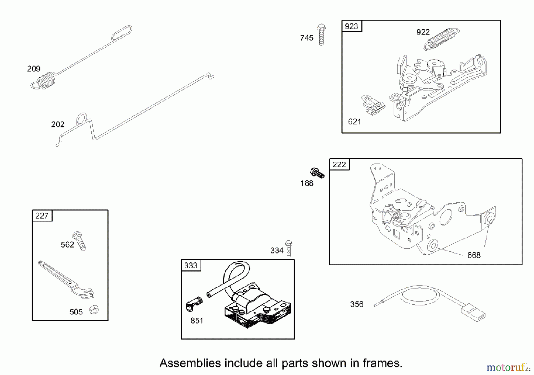 Toro Neu Mowers, Walk-Behind Seite 1 20037 - Toro Super Recycler Mower with Bag, 2004 (240000001-240999999) GOVERNOR ASSEMBLY BRIGGS AND STRATTON MODEL 123K02-0114-E1