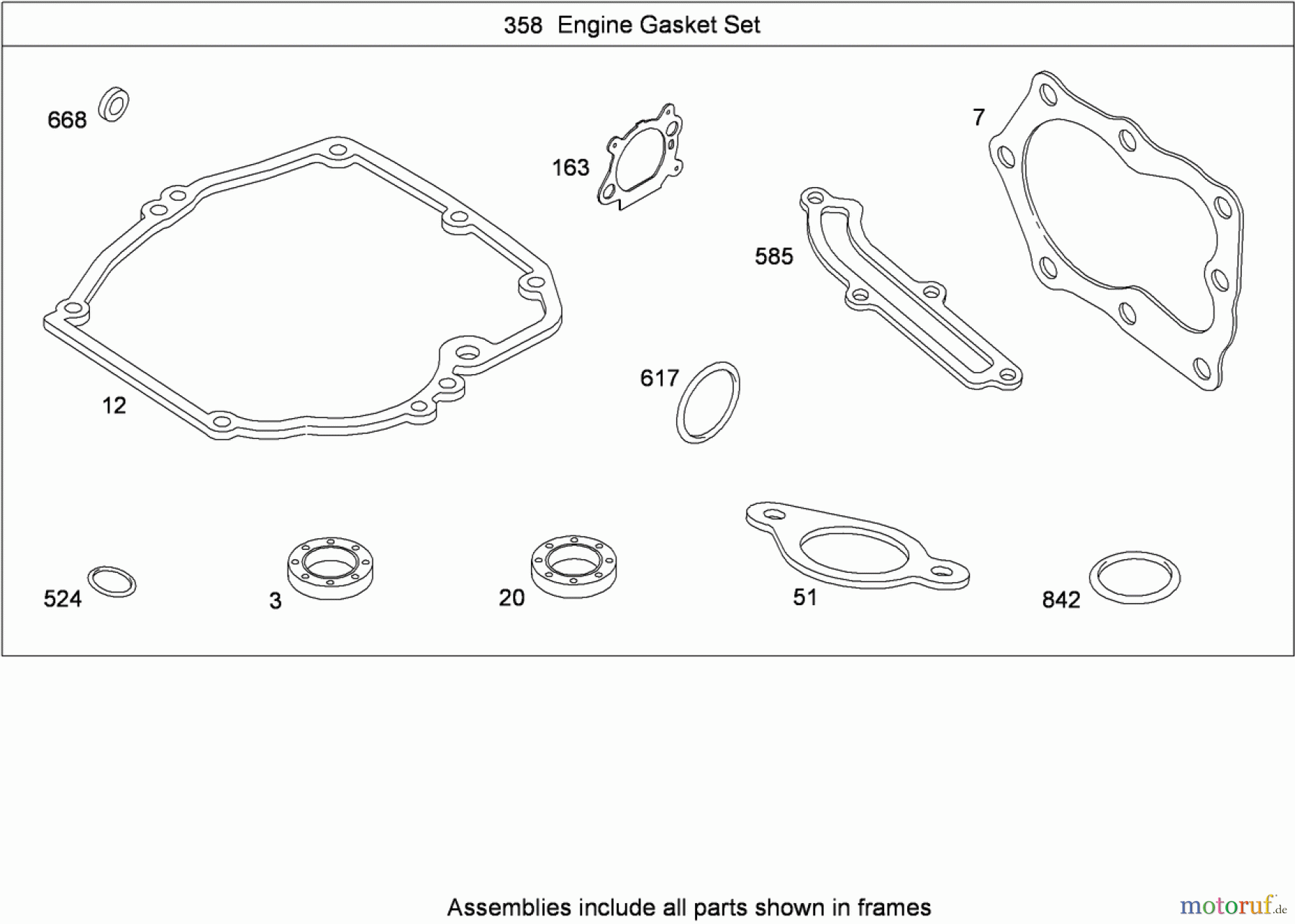 Toro Neu Mowers, Walk-Behind Seite 1 20091C - Toro Super Recycler Lawn Mower, 2008 (280000001-280999999) ENGINE GASKET SET BRIGGS AND STRATTON 126T02-0236-B1