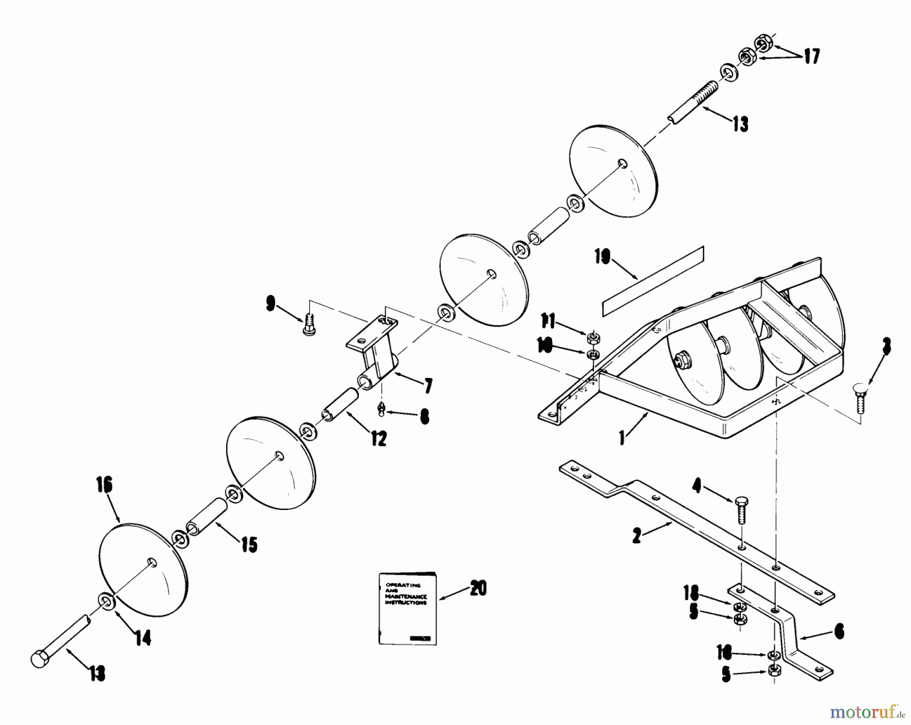Toro Neu Accessories, Tiller/Cultivator 87-45HR01 - Toro 45