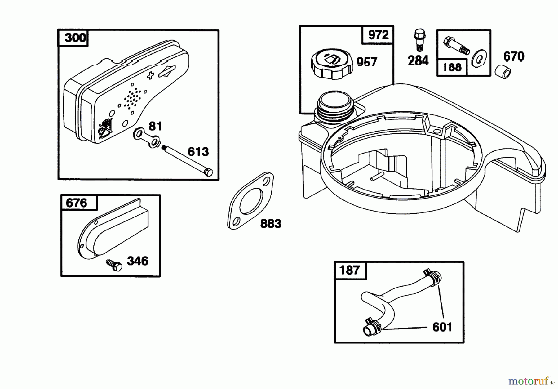 Toro Neu Mowers, Walk-Behind Seite 1 20463 - Toro Super Recycler Lawnmower, 1996 (6900001-6999999) ENGINE BRIGGS & STRATTON MODEL 128807-0658-01 #9