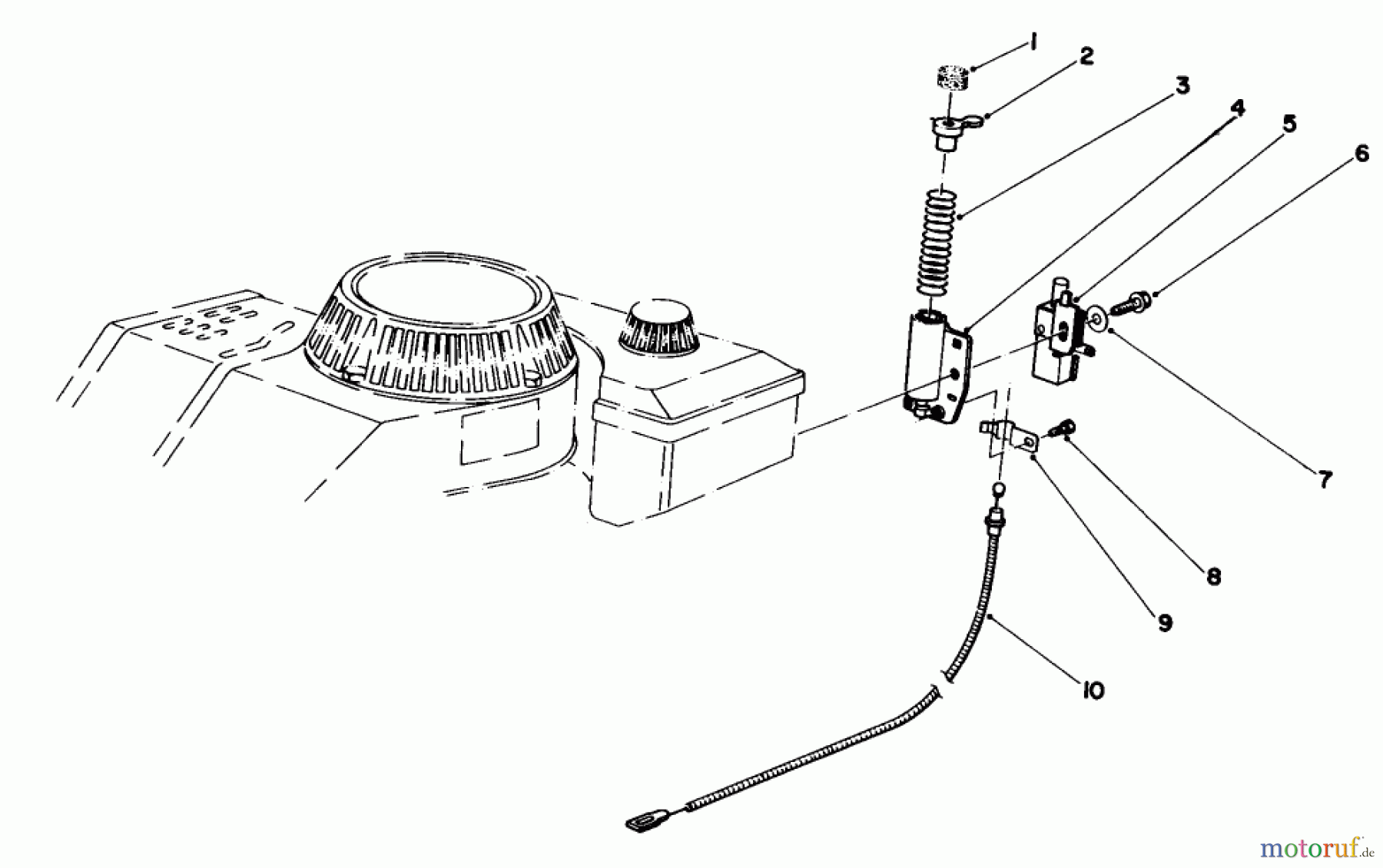  Toro Neu Mowers, Walk-Behind Seite 1 20581 - Toro Lawnmower, 1984 (4000001-4999999) BRAKE ASSEMBLY