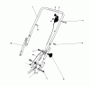 Toro 20610 - Lawnmower, 1979 (9000001-9999999) Ersatzteile HANDLE ASSEMBLY