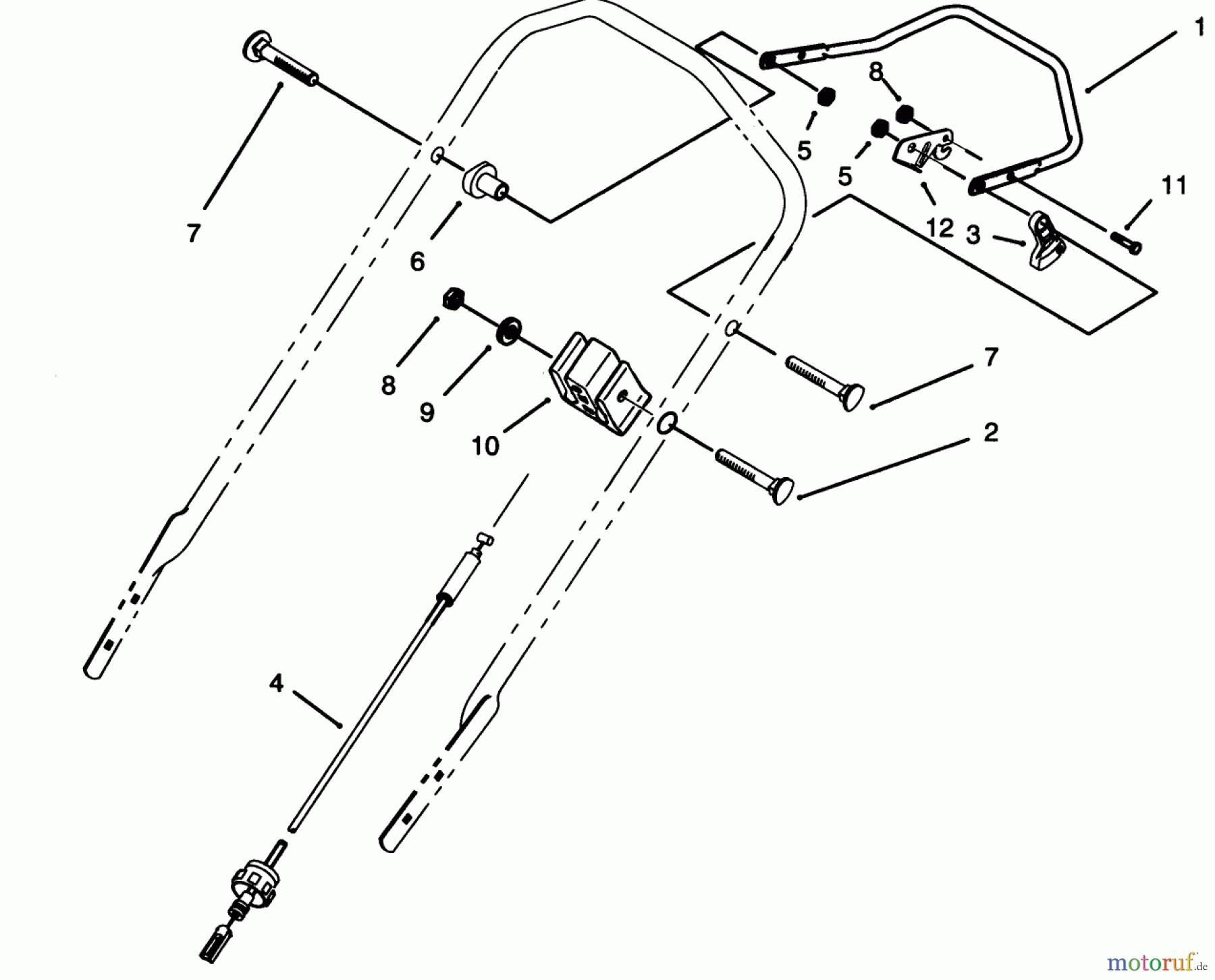  Toro Neu Mowers, Walk-Behind Seite 1 20763B - Toro Lawnmower, 1993 (39000001-39999999) TRACTION CONTROL ASSEMBLY