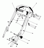 Toro 20810 - Lawnmower, 1982 (2000001-2999999) Ersatzteile HANDLE ASSEMBLY