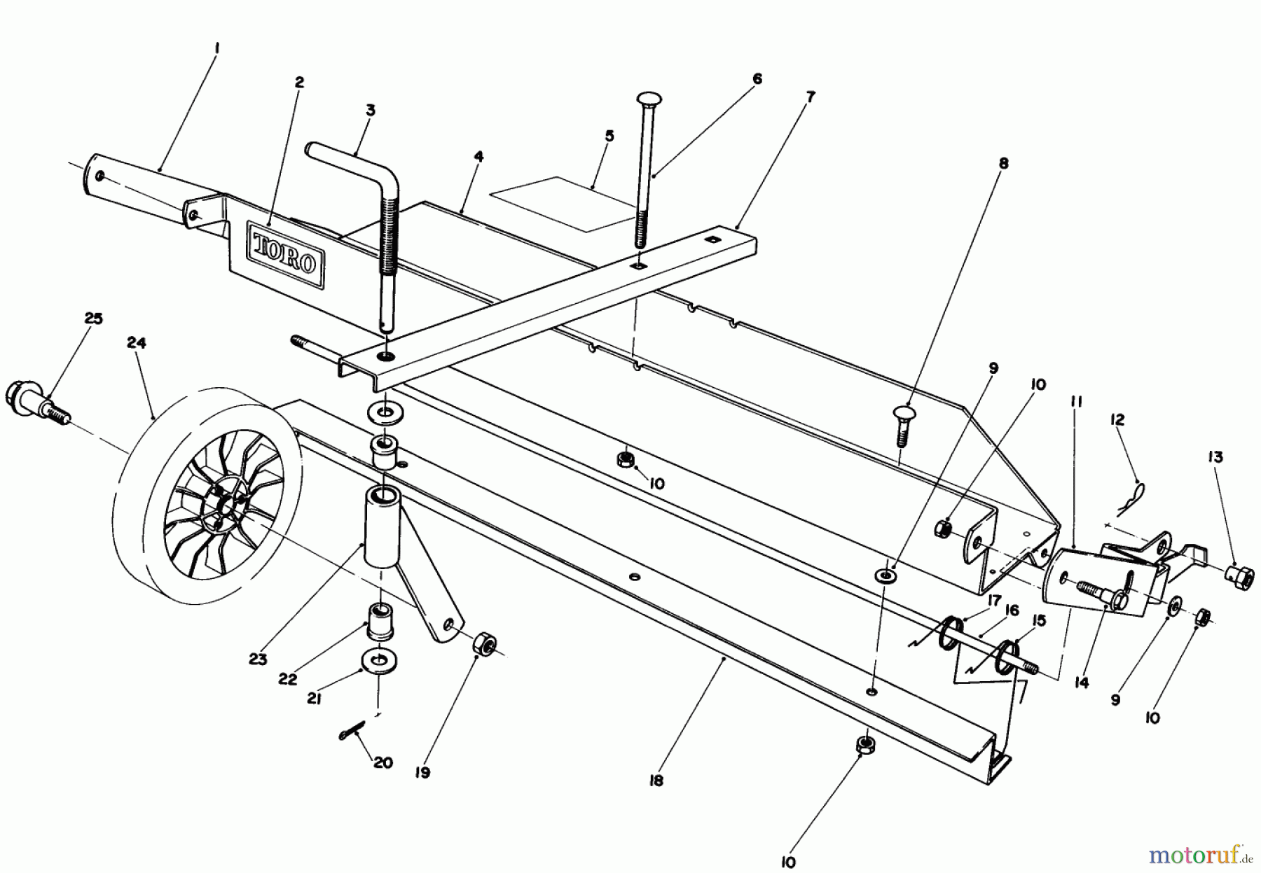  Toro Neu Mowers, Walk-Behind Seite 1 20810 - Toro Lawnmower, 1983 (3000001-3999999) DETHATCHER KIT MODEL NO. 59126 (OPTIONAL)