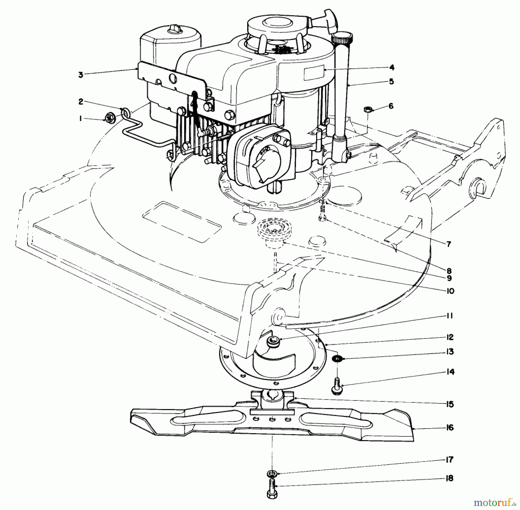 Toro Neu Mowers, Walk-Behind Seite 2 22015 - Toro Lawnmower, 1985 (5000001-5999999) ENGINE ASSEMBLY (MODEL 22020)