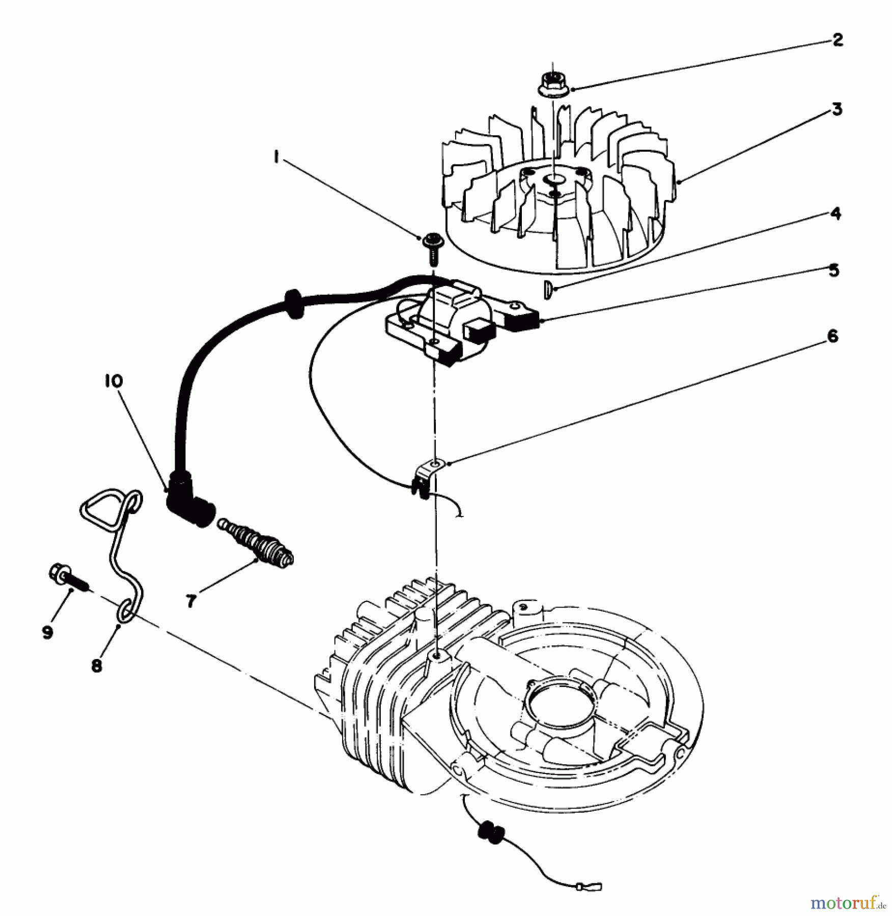  Toro Neu Mowers, Walk-Behind Seite 2 22685 - Toro Lawnmower, 1991 (1000001-1999999) IGNITION ASSEMBLY (MODEL NO. 47PL0-3)