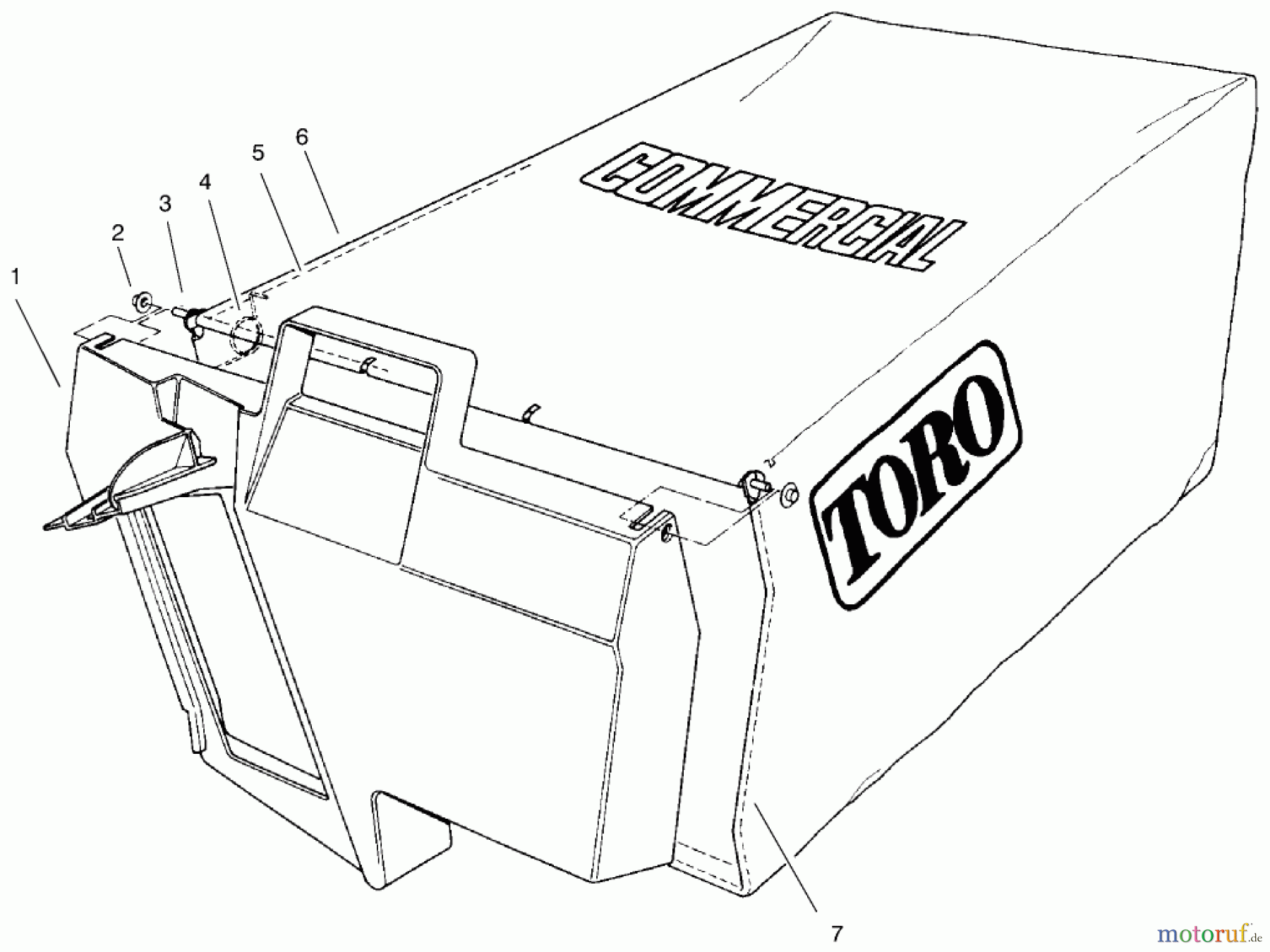 Toro Neu Mowers, Walk-Behind Seite 2 22043 - Toro Lawnmower, 1997 (7900001-7999999) GRASS BAG ASSEMBLY NO. 11-5609