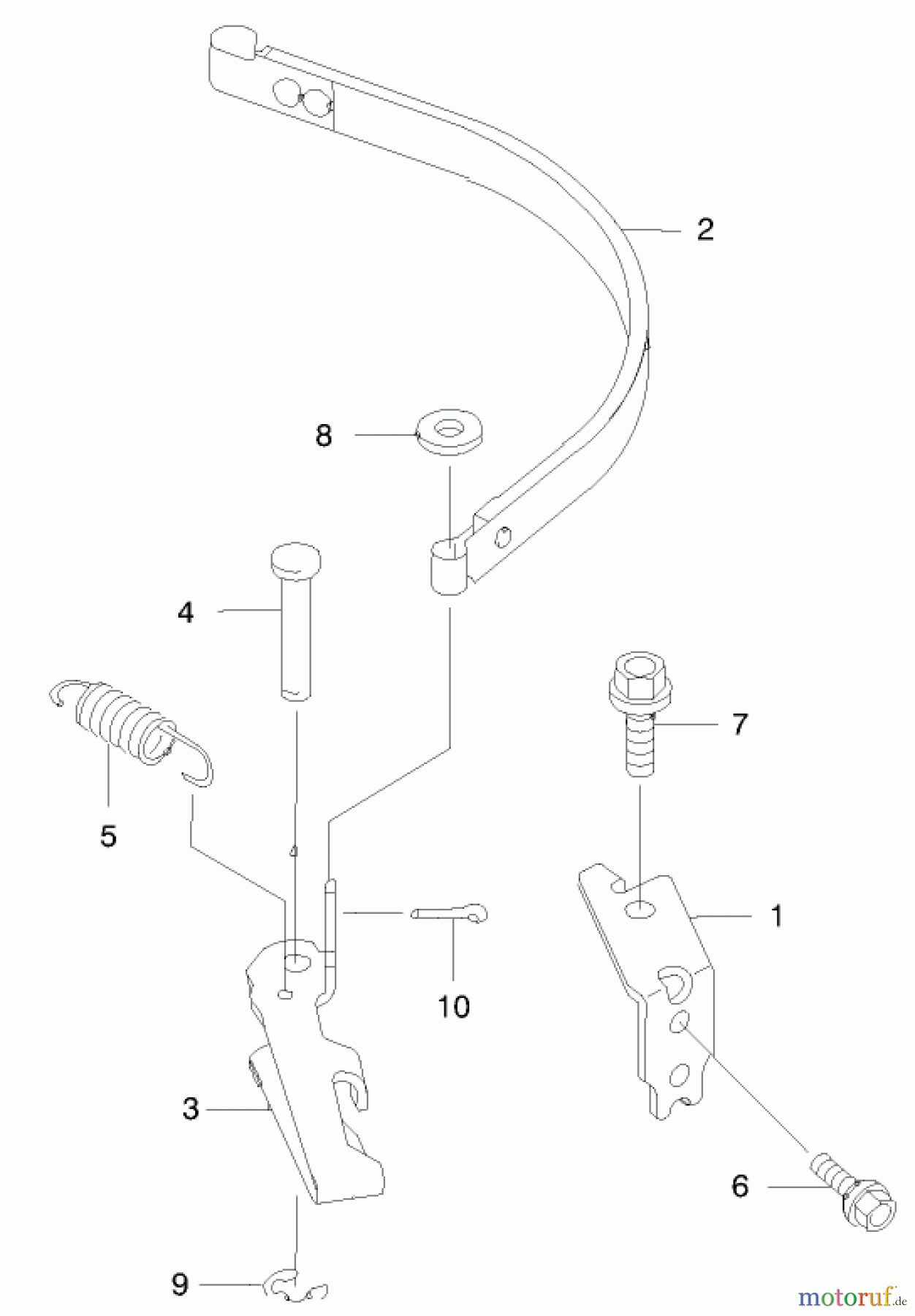  Toro Neu Mowers, Walk-Behind Seite 2 22170 - Toro Recycler Mower, 1999 (9900001-9999999) BRAKE/COVER