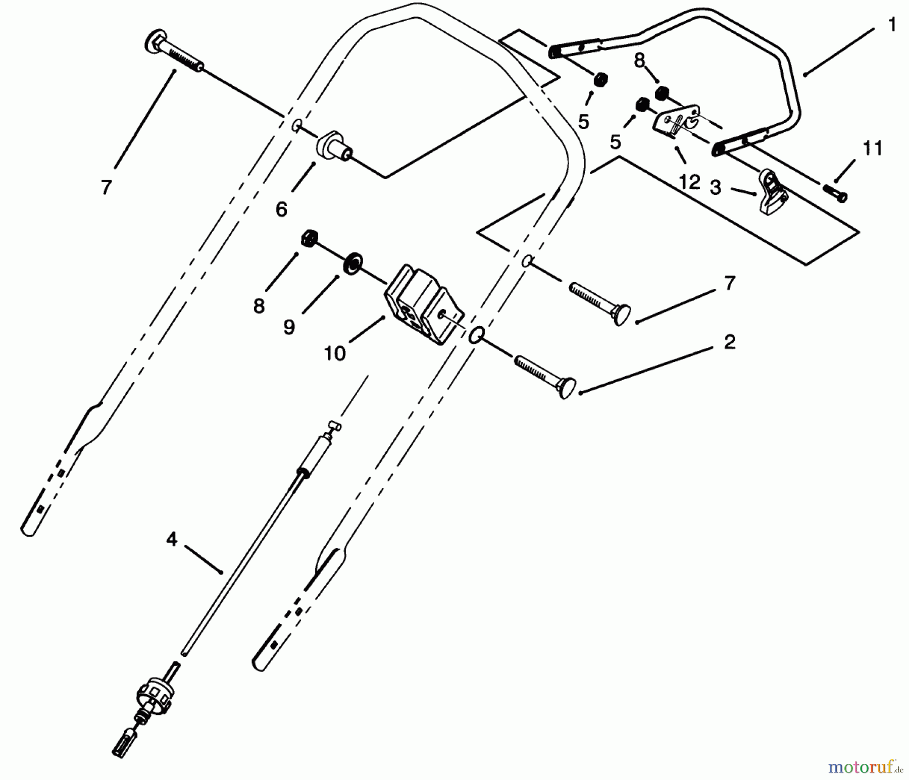 Toro Neu Mowers, Walk-Behind Seite 2 26620B - Toro Lawnmower, 1993 (3900001-3999999) TRACTION CONTROL ASSEMBLY