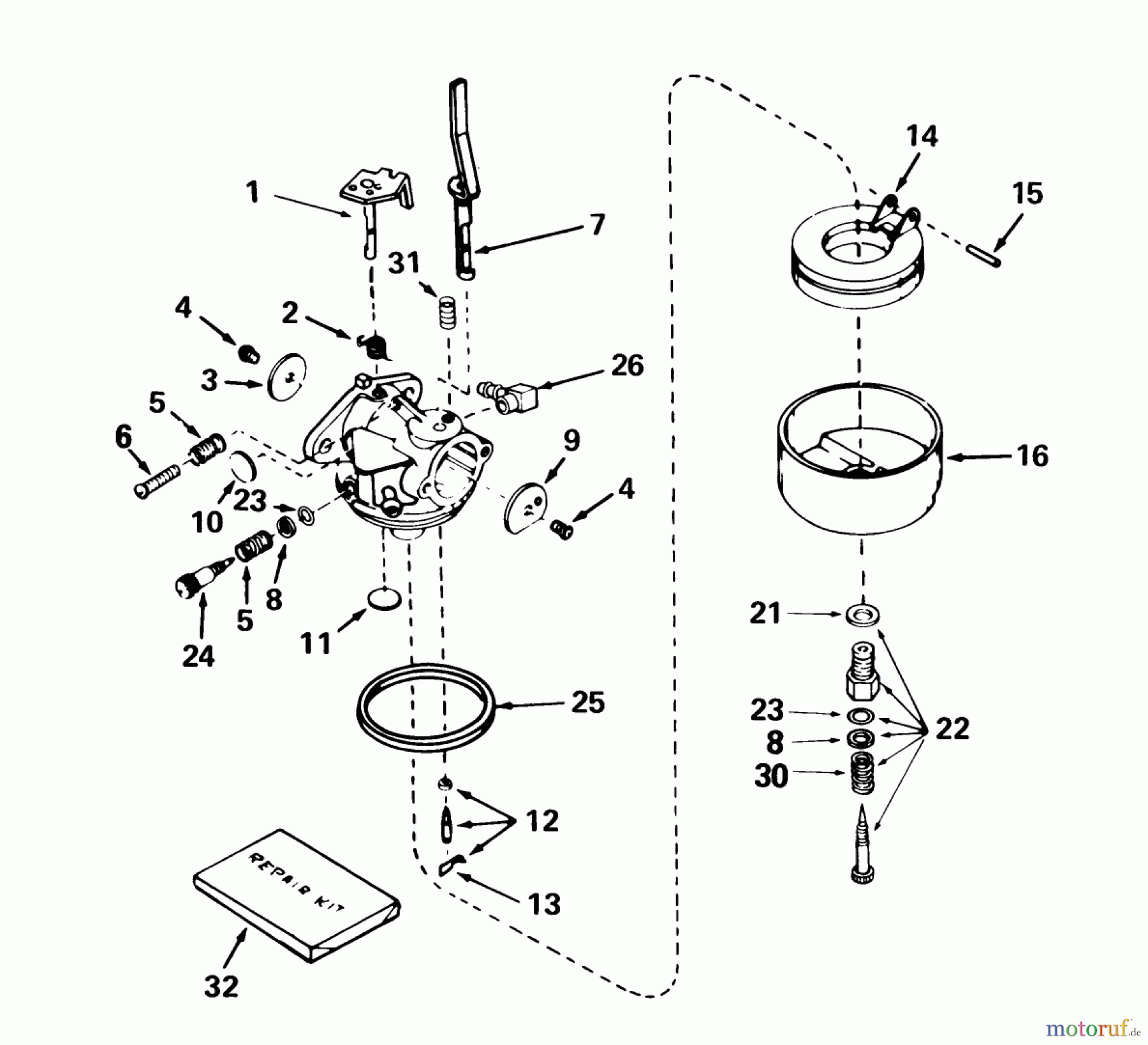  Toro Neu Snow Blowers/Snow Throwers Seite 1 38035 (3521) - Toro 3521 Snowthrower, 1984 (4000001-4999999) CARBURETOR NO. 632114