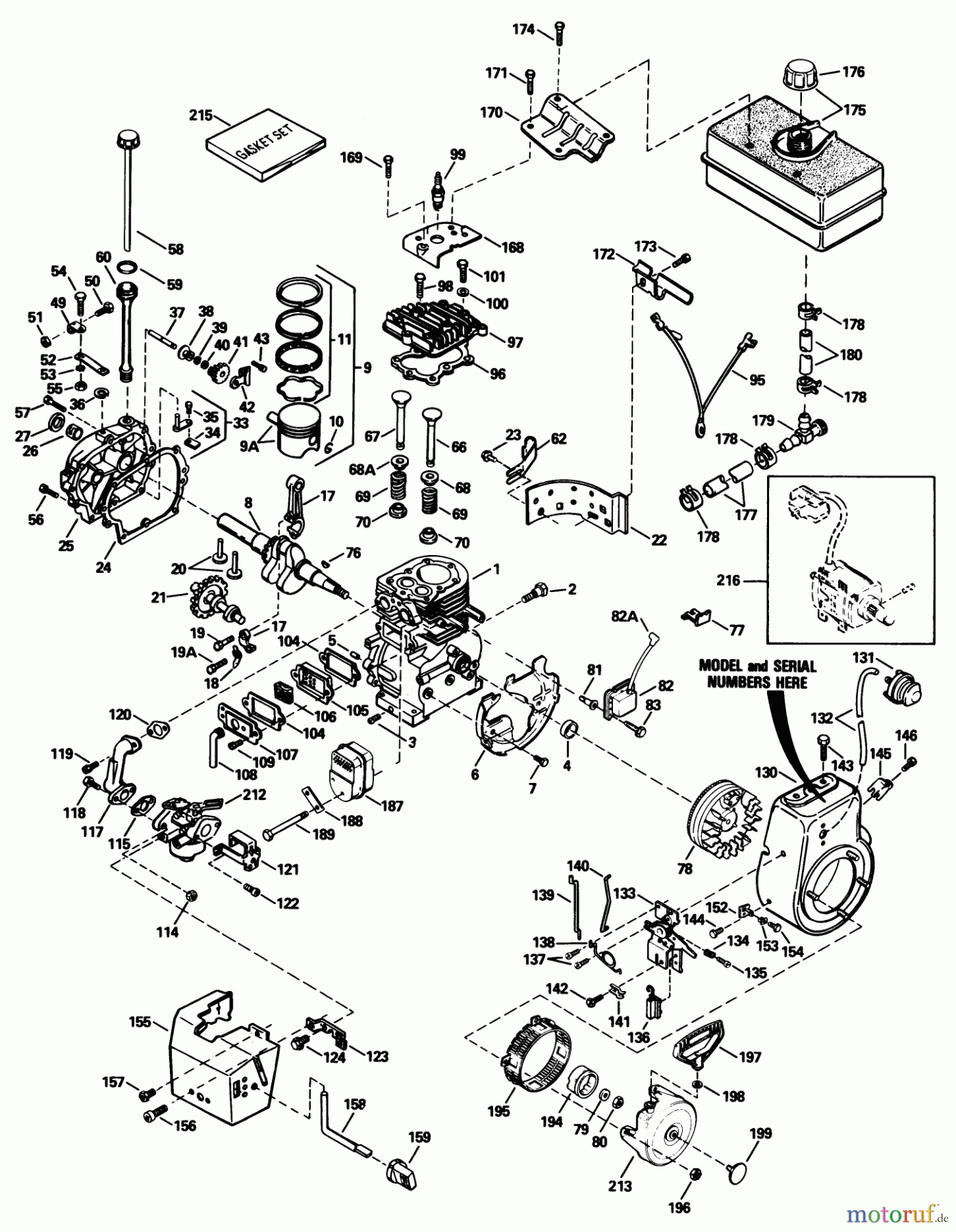 Toro Neu Snow Blowers/Snow Throwers Seite 1 38080 (824) - Toro 824 Snowthrower, 1989 (9000001-9999999) ENGINE TECUMSEH MODEL NO. HM80-155291 N