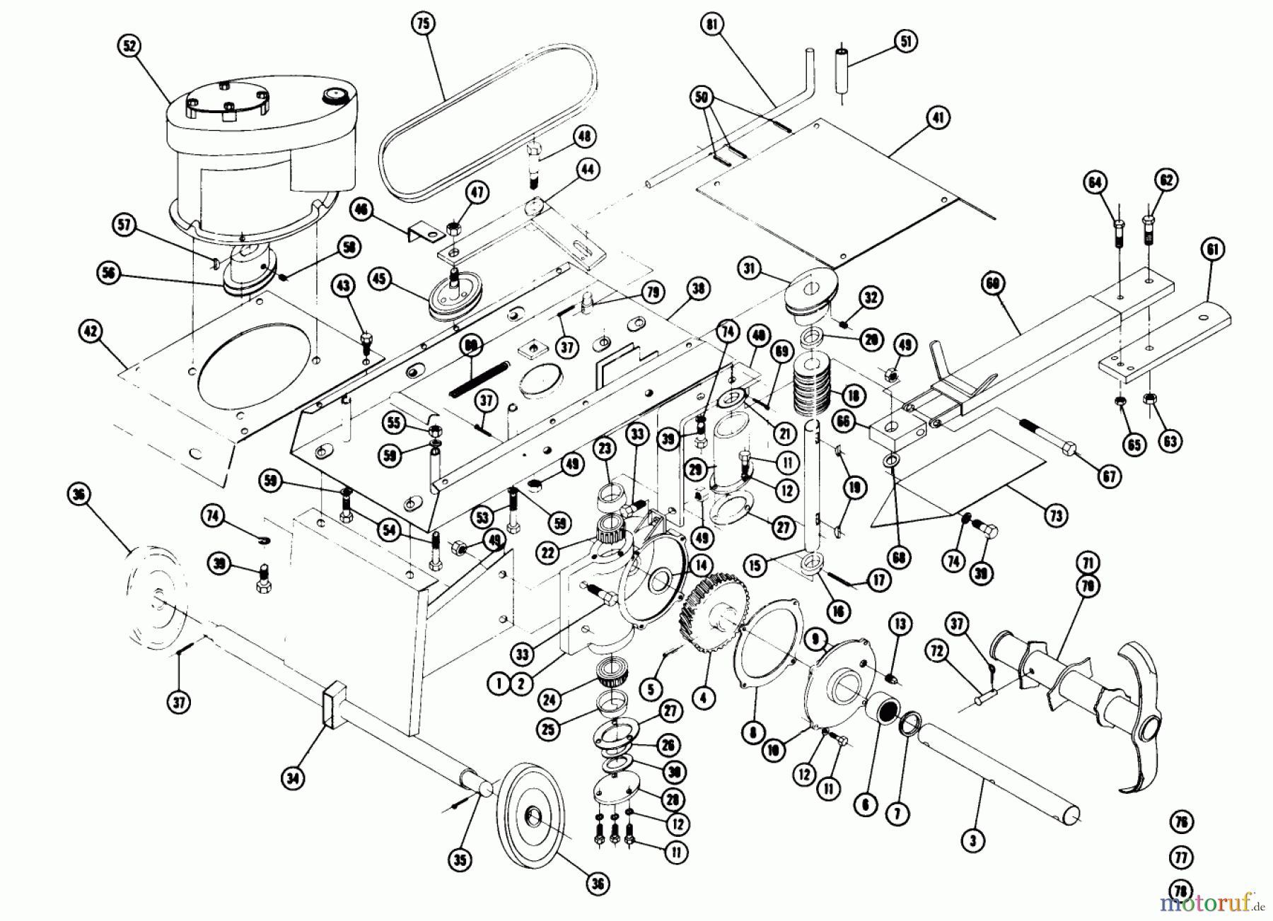  Toro Neu Accessories, Tiller/Cultivator AC-673 - Toro Cultivator, 1963 TILLLERWT-244