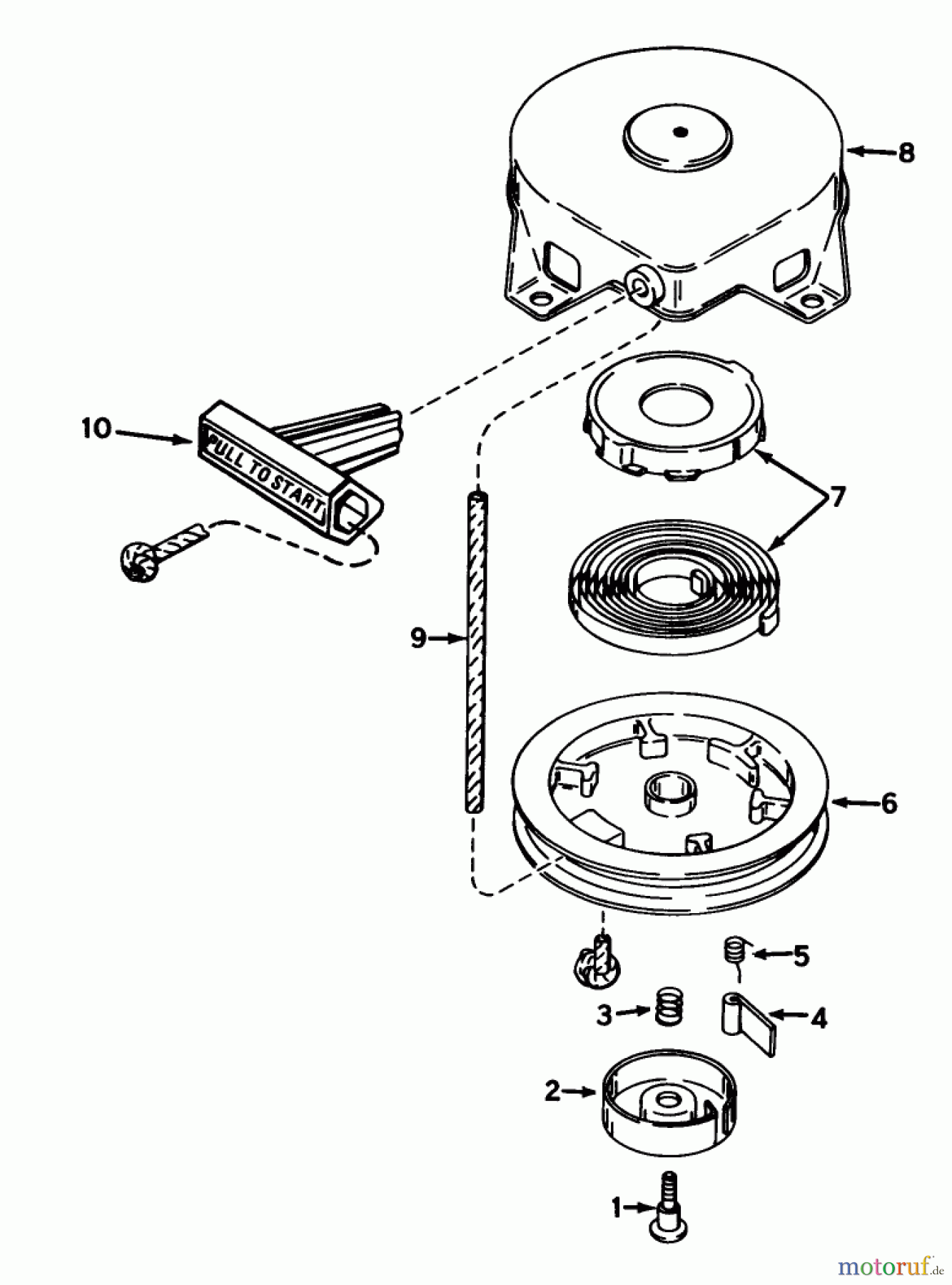  Toro Neu Snow Blowers/Snow Throwers Seite 1 38162 (S-620) - Toro S-620 Snowthrower, 1990 (0000001-0999999) REWIND STARTER NO. 590537