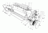 Toro 38165 (S-620) - S-620 Snowthrower, 1987 (7000001-7999999) Ersatzteile LOWER MAIN FRAME ASSEMBLY