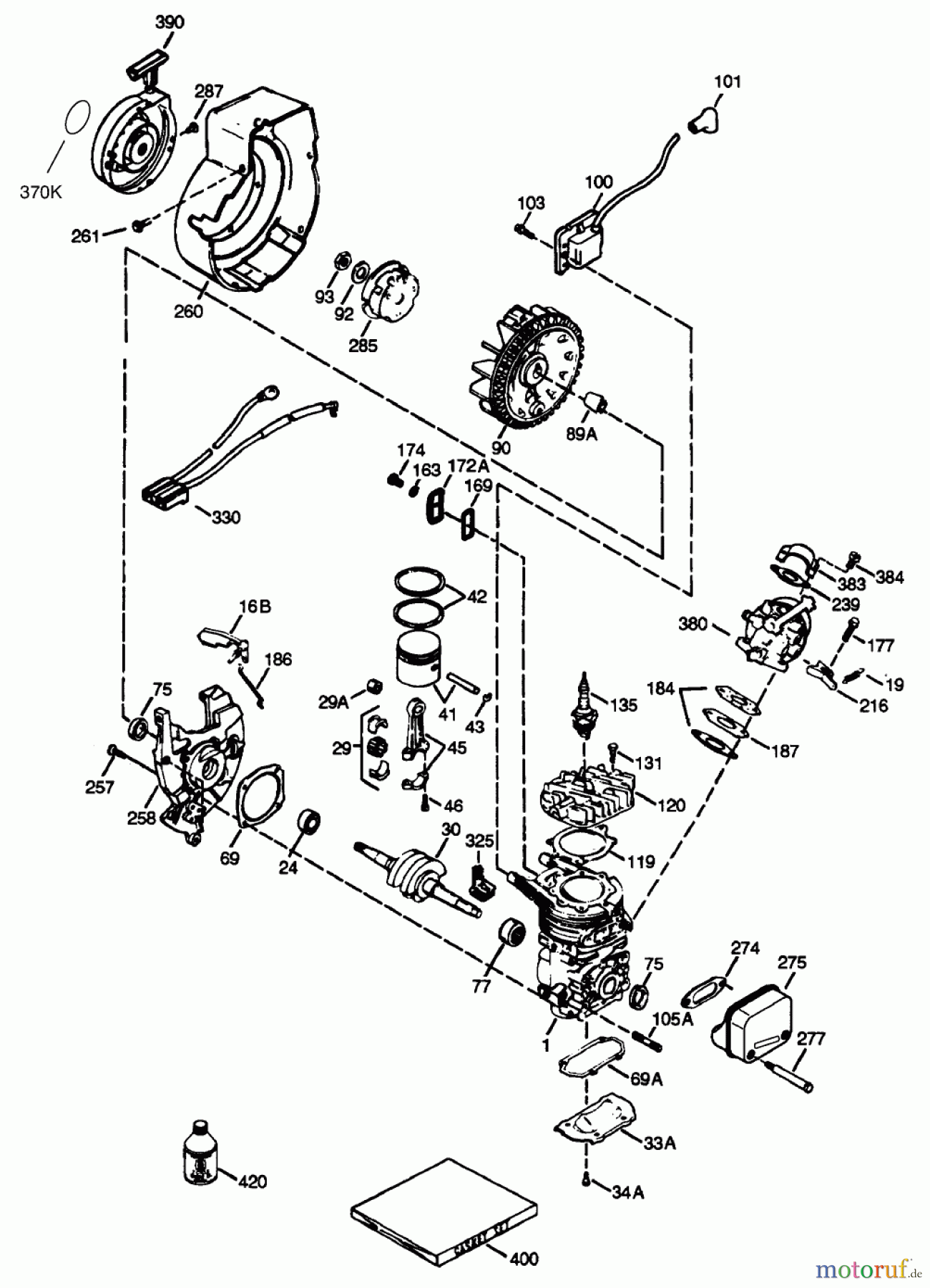 Toro Neu Snow Blowers/Snow Throwers Seite 1 38405 (1000) - Toro CCR 1000 Snowthrower, 2000 (200000001-200999999) ENGINE TECUMSEH MODEL NO. HSK635-1721A