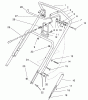Toro 38430 (3000) - CCR 3000 Snowthrower, 1997 (7900001-7999999) Ersatzteile HANDLE ASSEMBLY