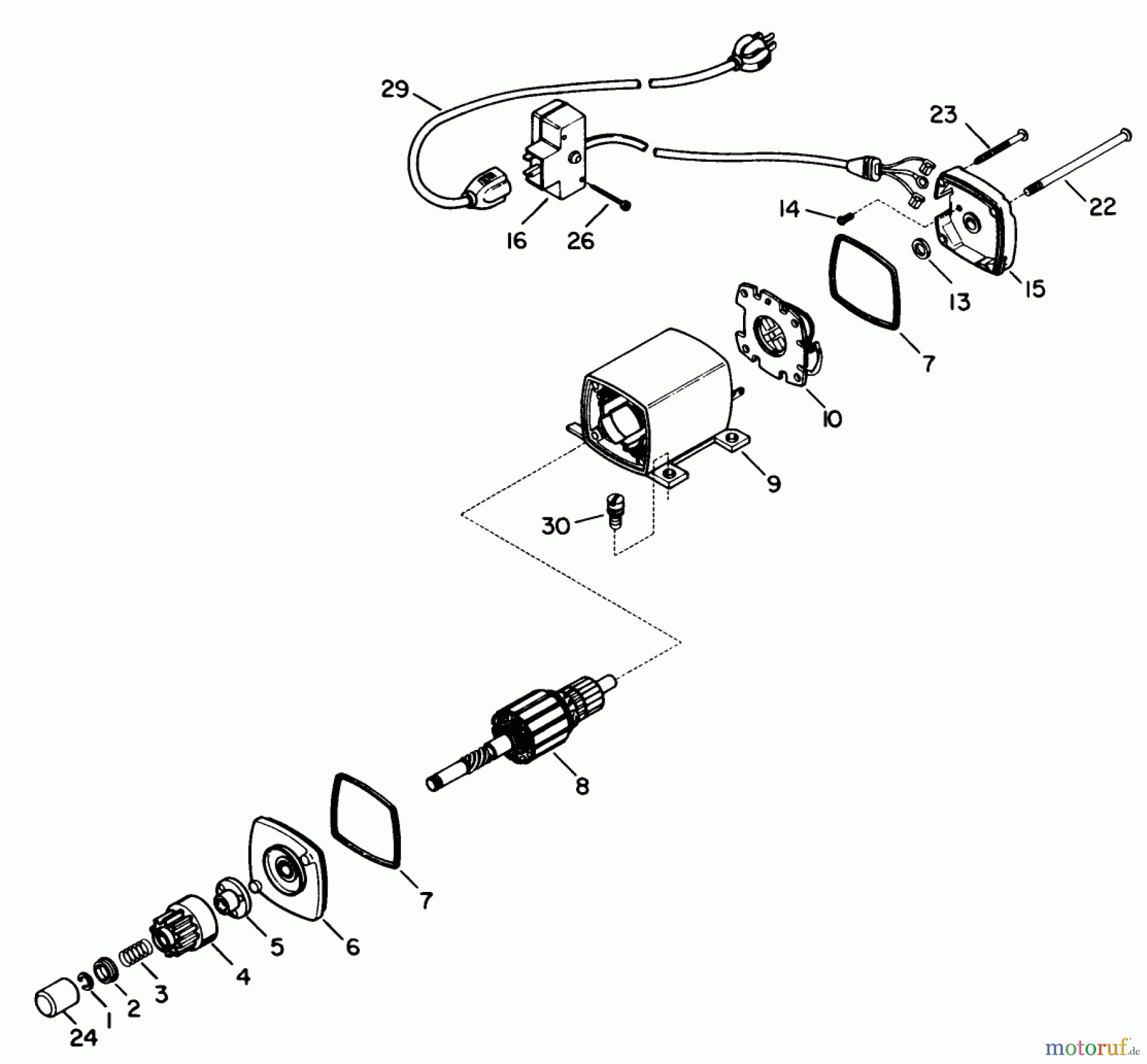 Toro Neu Snow Blowers/Snow Throwers Seite 1 38513 (624) - Toro 624 Power Shift Snowthrower, 1991 (SN 1000001-9999999) ELECTRIC STARTER MOTOR KIT NO. 38-7590 (OPTIONAL)
