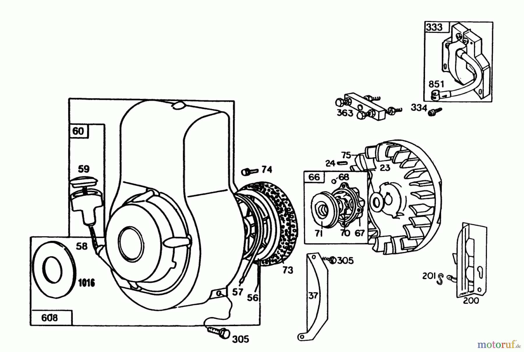 Toro Neu Edgers 58431 - Toro 3.5 hp Edger, 1988 (8000001-8999999) ENGINE BRIGGS & STRATTON MODEL NO. 80332 TYPE NO. 1655-01